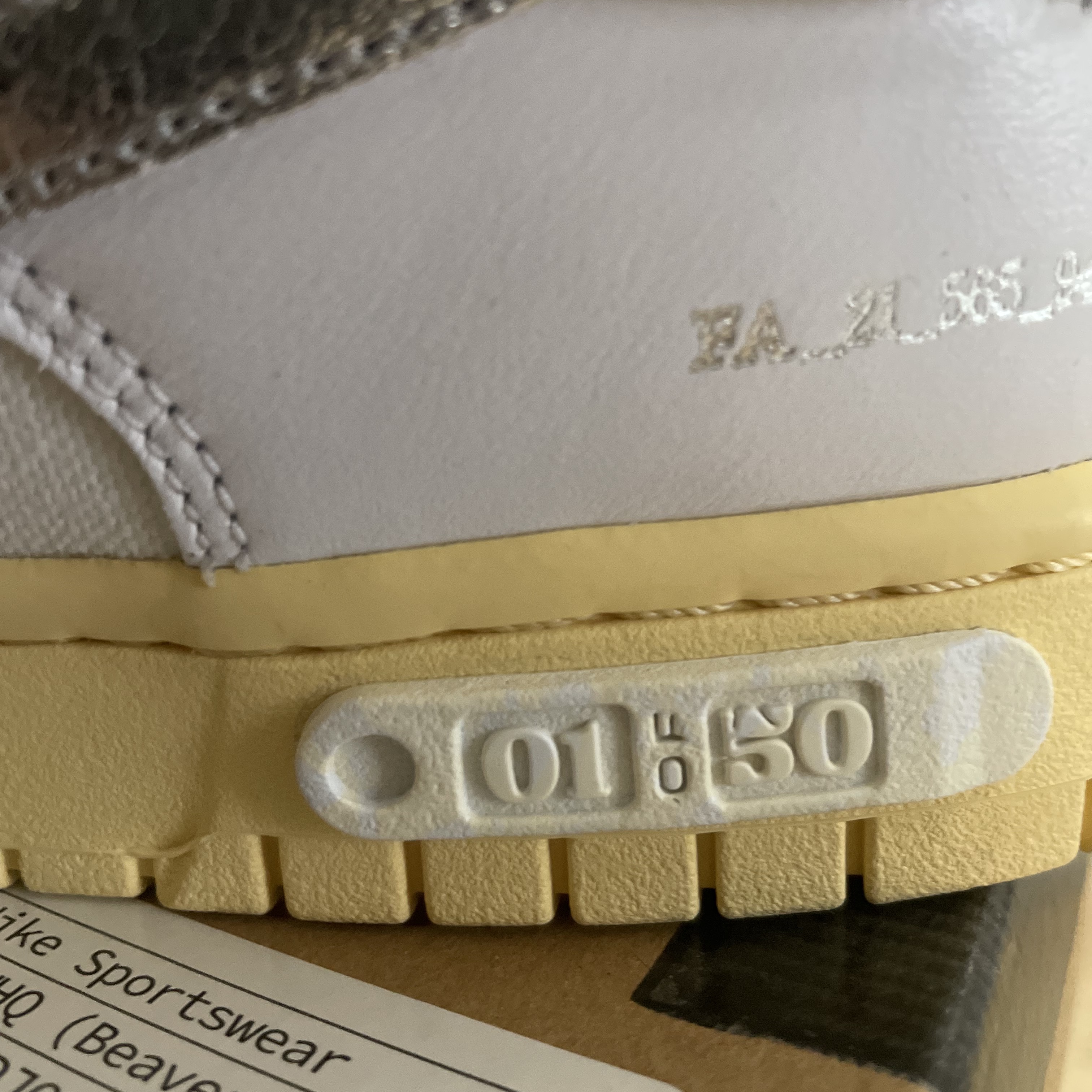 Nike x Off-White Dunk Low The 50 - Lot 1 착용 스타일 - 2