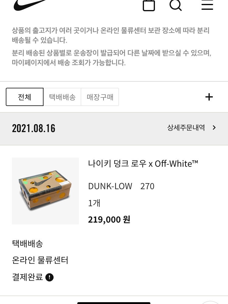 Nike x Off-White Dunk Low The 50 - Lot 18 착용 스타일 - 2