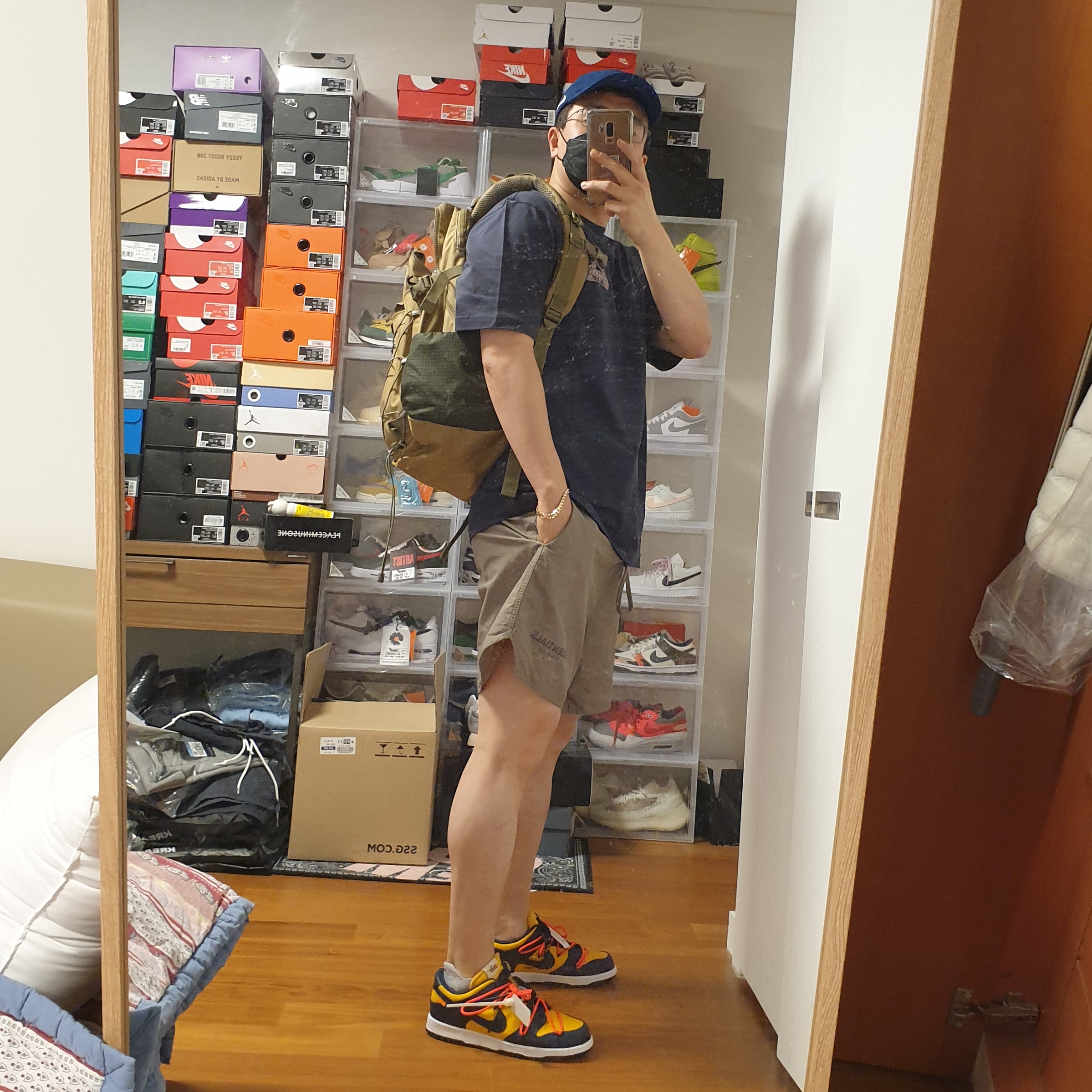 Nike x Drake Nocta Cardinal Stock Essential Cap Navy, Palace Tri-Sticker Pack T-Shirt Navy - 21FW 착용 스타일 - 4