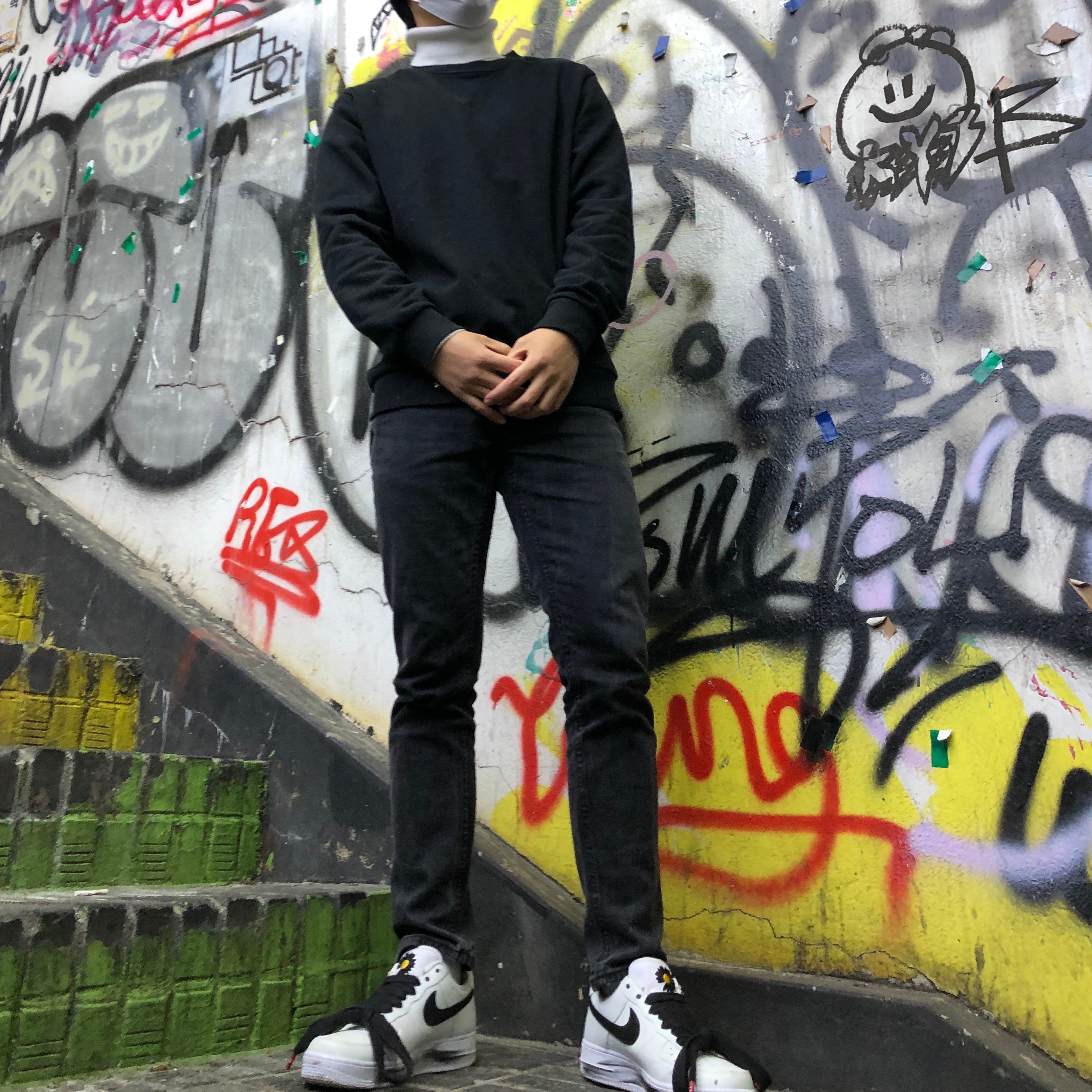 Nike x Peaceminusone Air Force 1 Low Para-Noise 2.0 착용 스타일