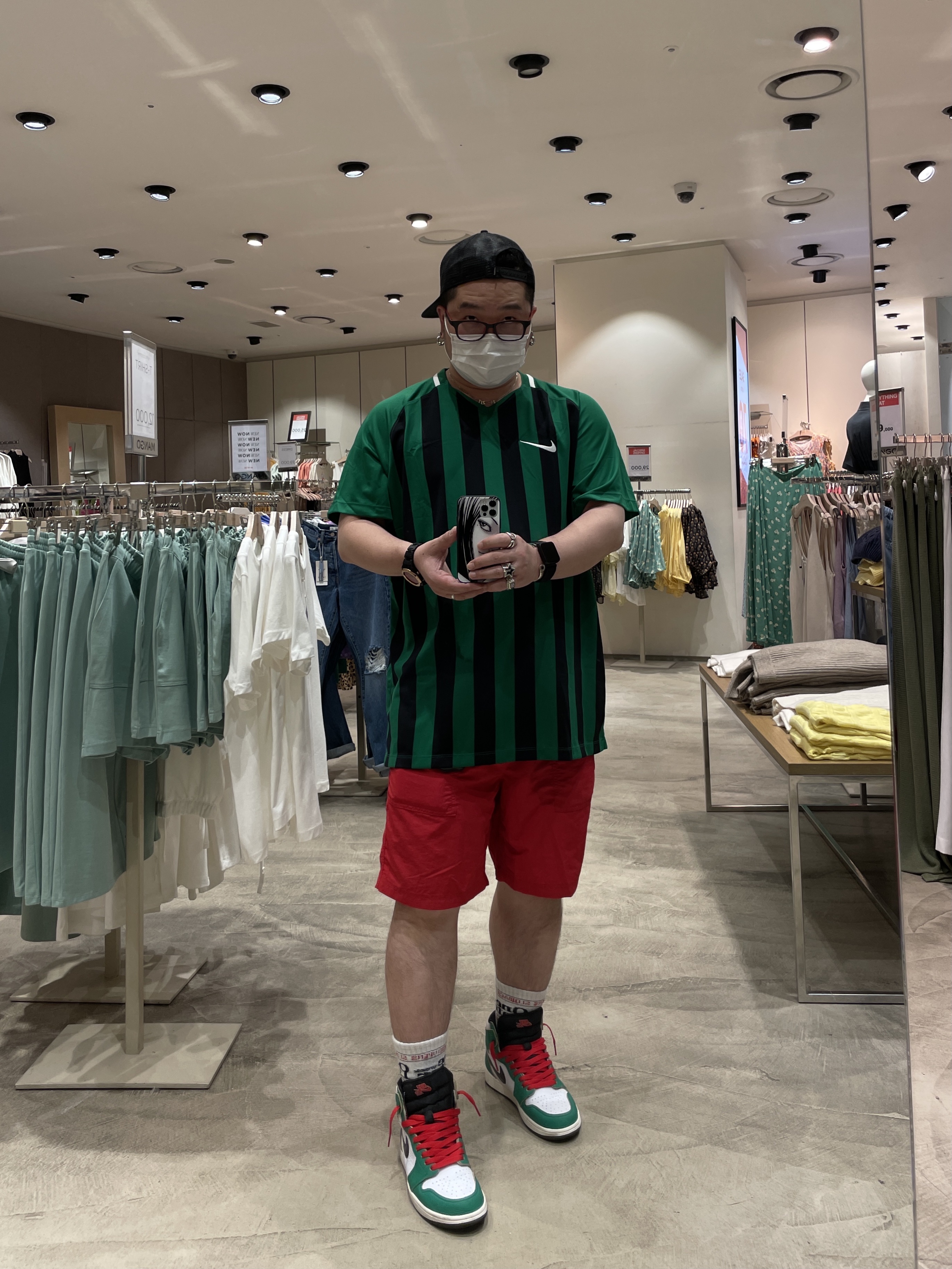 (W) Jordan 1 Retro High OG Lucky Green 착용 스타일