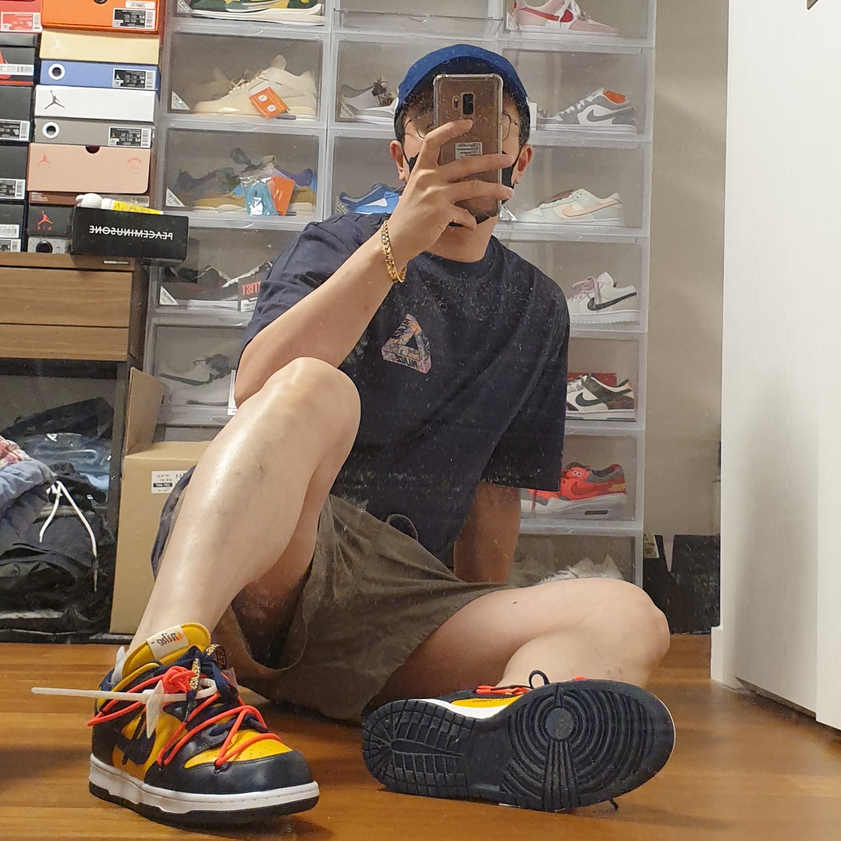 Nike x Drake Nocta Cardinal Stock Essential Cap Navy, Palace Tri-Sticker Pack T-Shirt Navy - 21FW 착용 스타일 - 3
