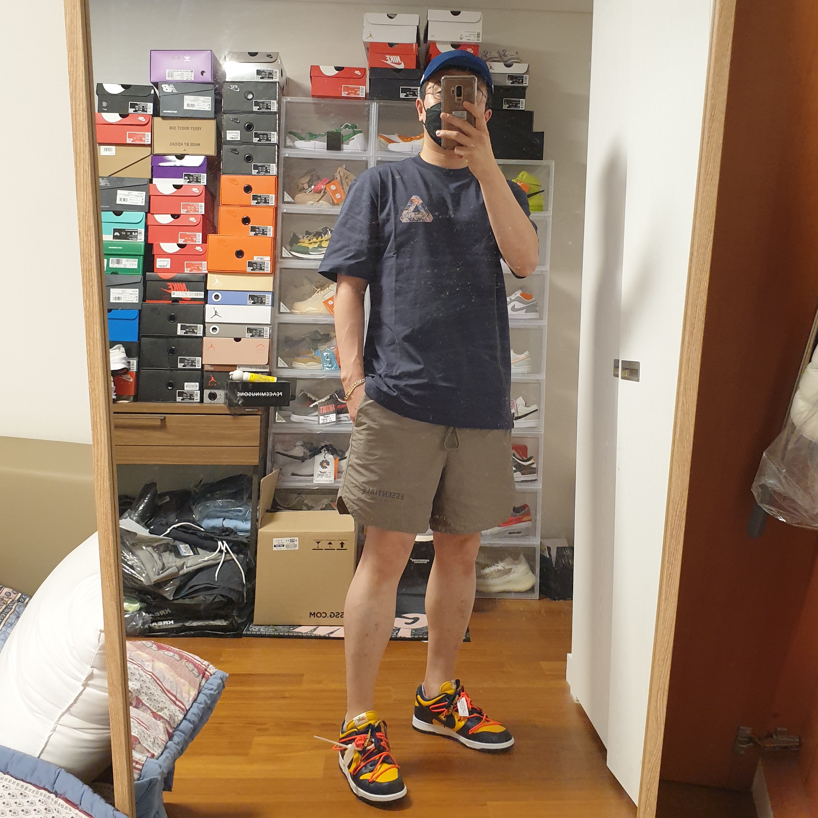 Nike x Drake Nocta Cardinal Stock Essential Cap Navy, Palace Tri-Sticker Pack T-Shirt Navy - 21FW 착용 스타일 - 1