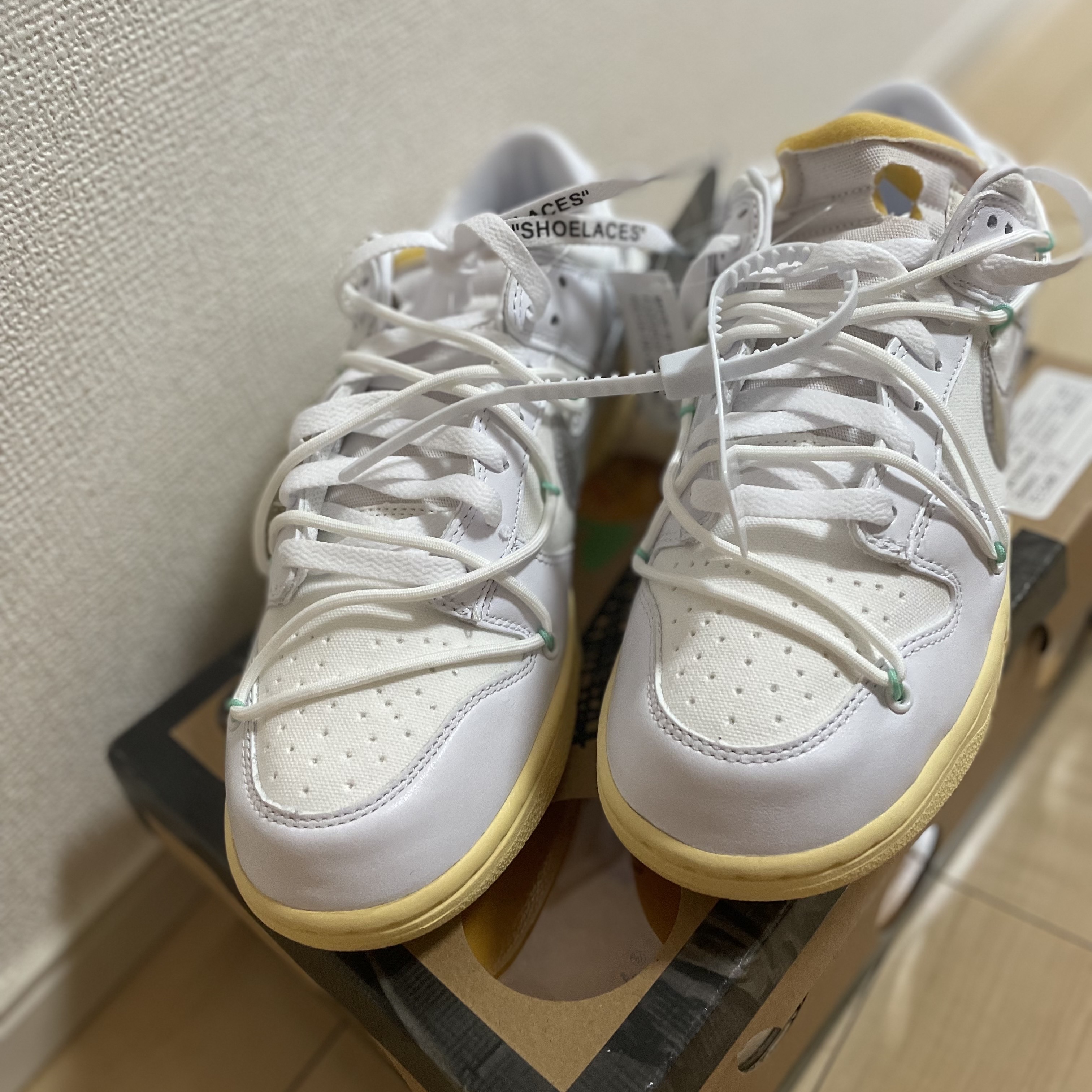Nike x Off-White Dunk Low The 50 - Lot 1 착용 스타일 - 4