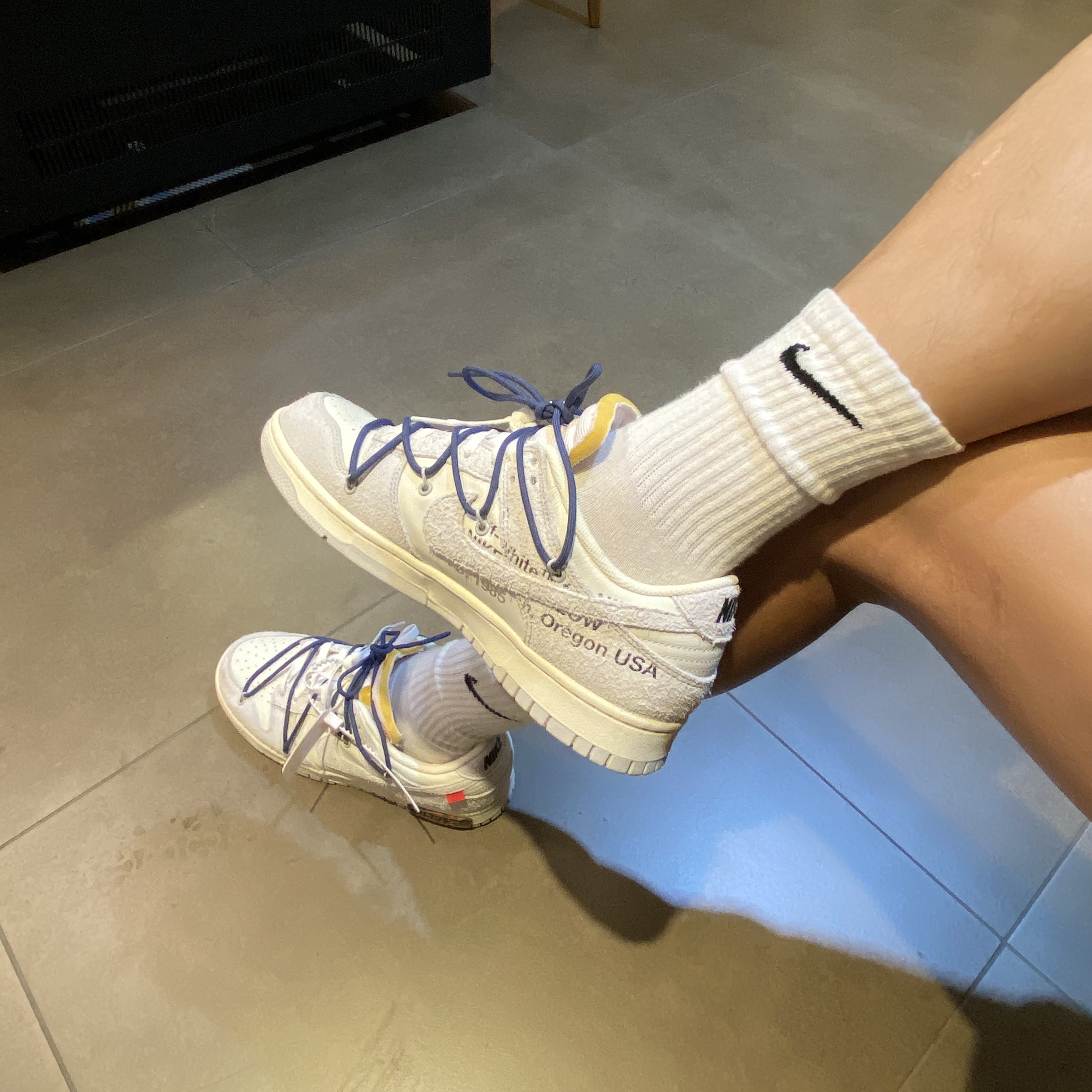 Nike x Off-White Dunk Low The 50 - Lot 18 착용 스타일