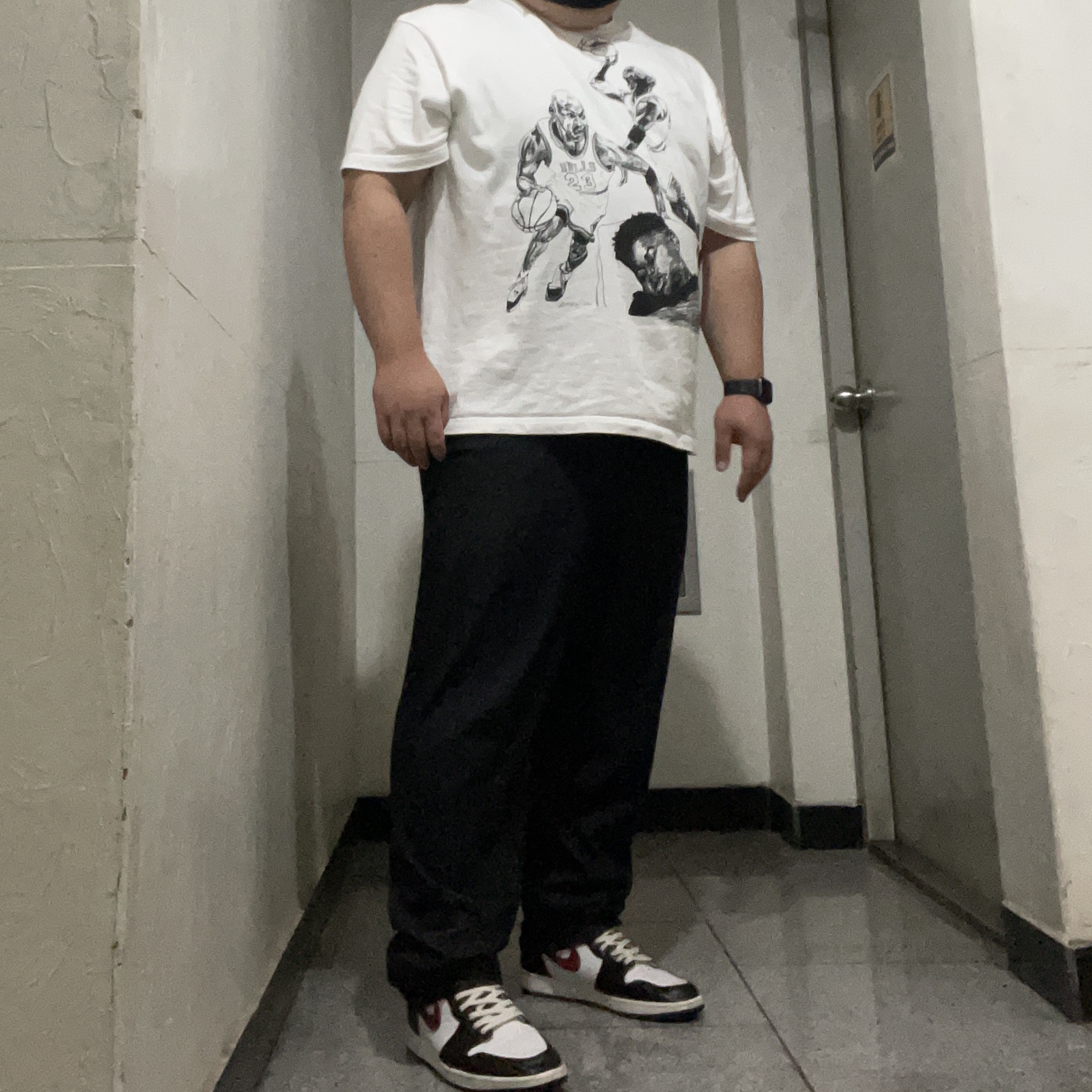 Jordan 1 Retro High OG Gym Red, Jordan x Off-White S/S T-Shirt White - US/EU 착용 스타일