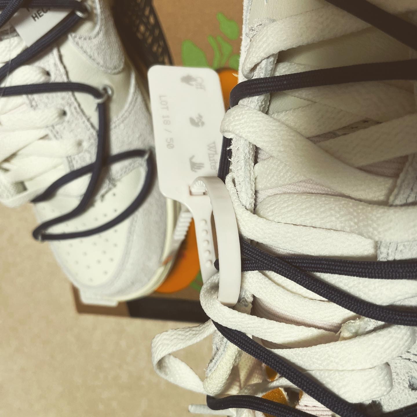 Nike x Off-White Dunk Low The 50 - Lot 18 착용 스타일 - 5