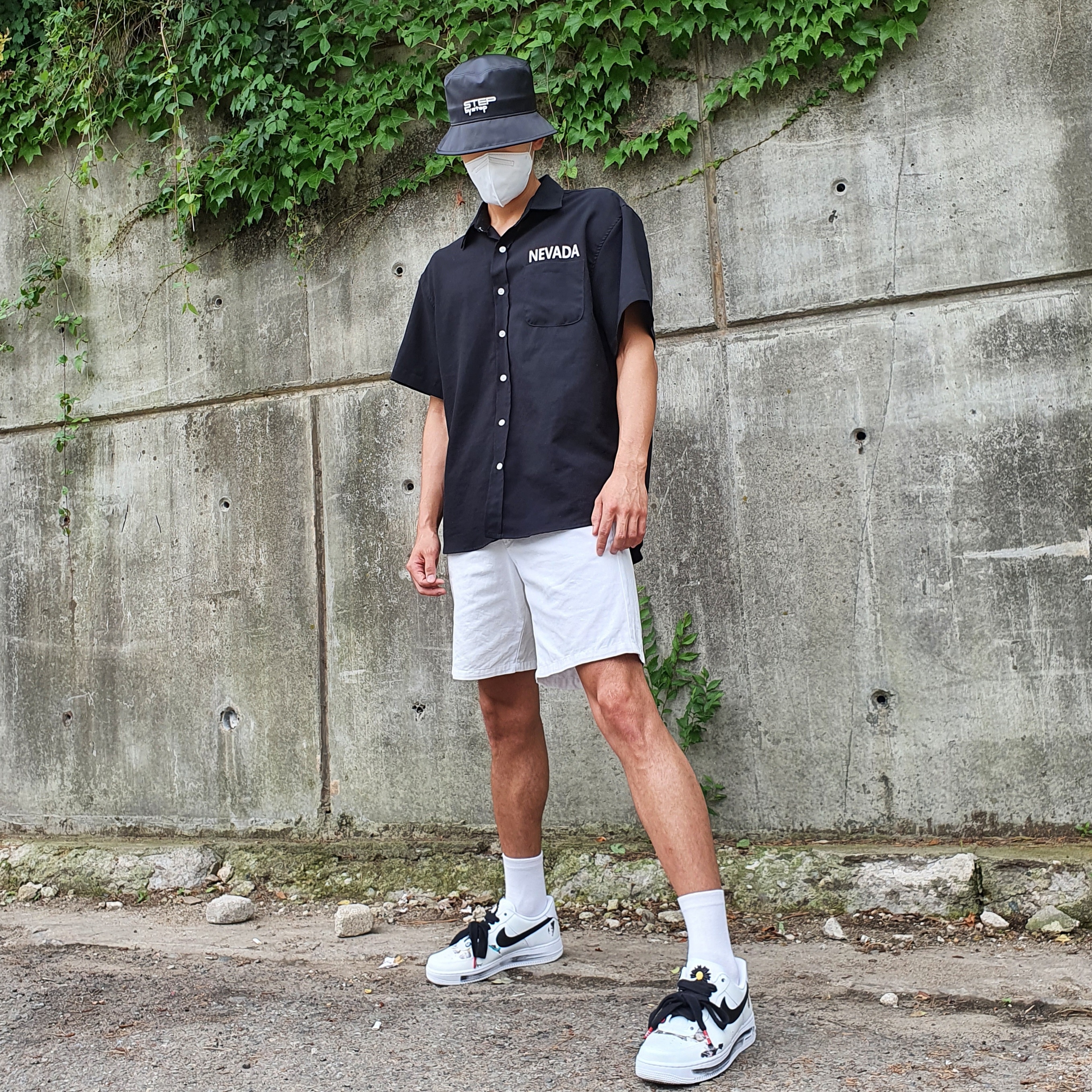 Nike x Peaceminusone Air Force 1 Low Para-Noise 2.0 착용 스타일