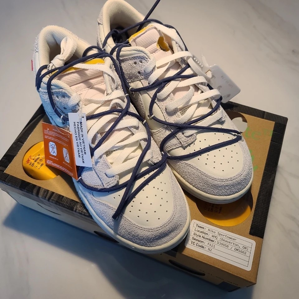 Nike x Off-White Dunk Low The 50 - Lot 18 착용 스타일 - 2