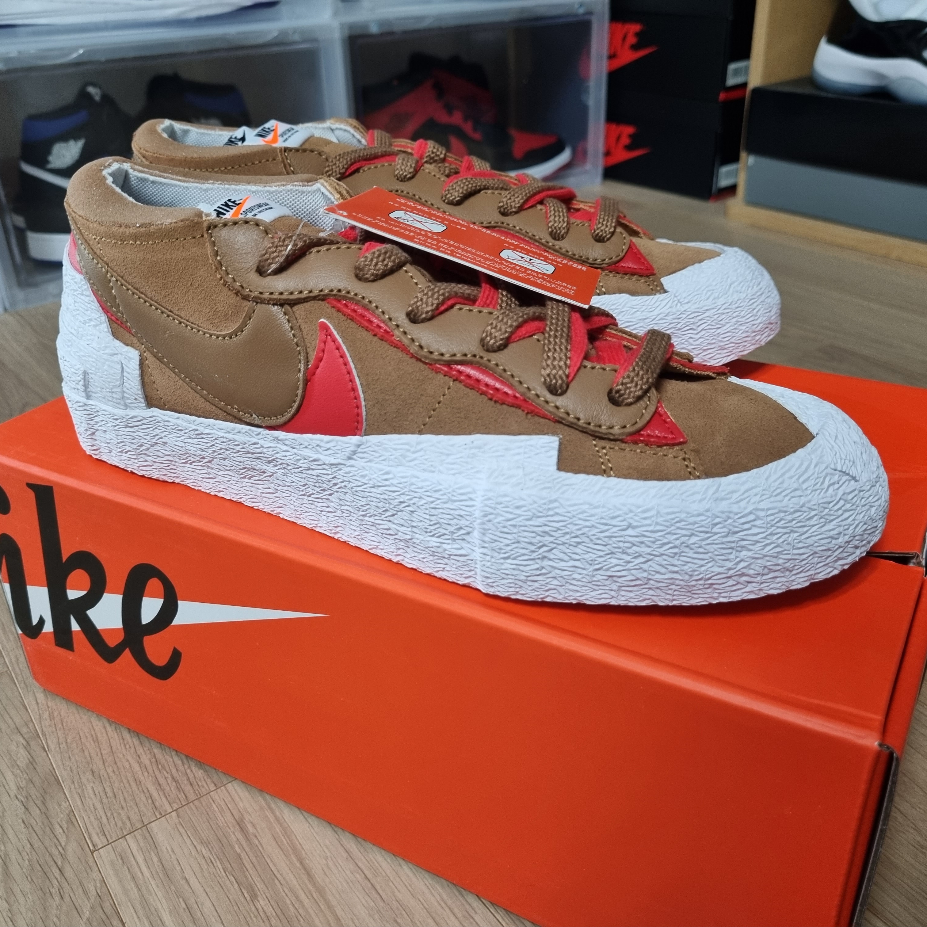 Nike x Sacai Blazer Low British Tan 착용 스타일