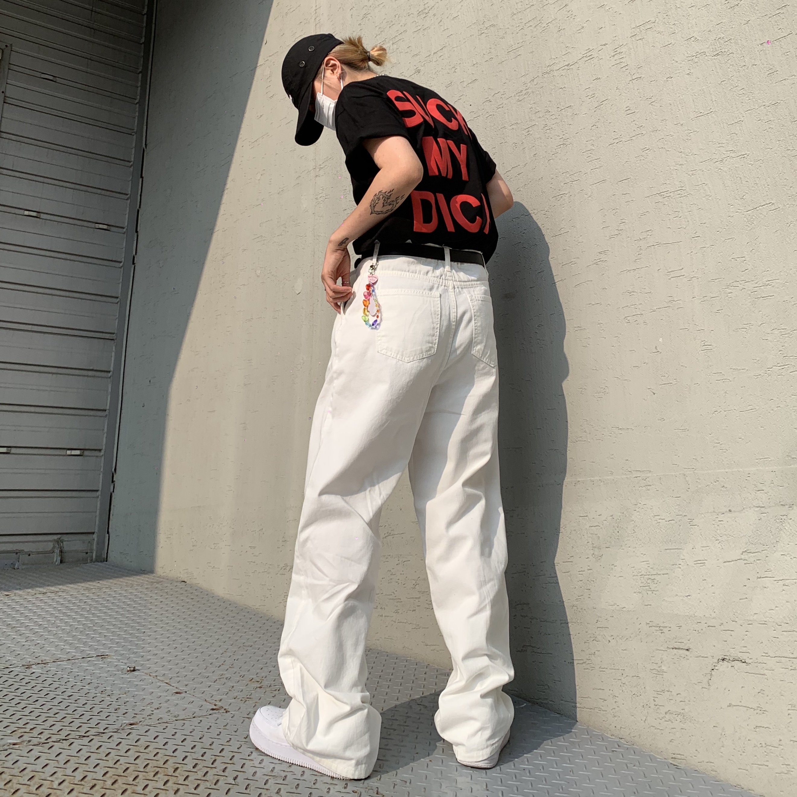Nike Air Force 1 '07 Low White, Supreme Military Camp Cap Black - 21SS 착용 스타일