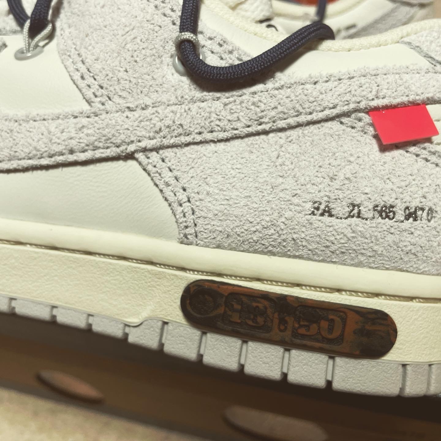 Nike x Off-White Dunk Low The 50 - Lot 18 착용 스타일 - 3