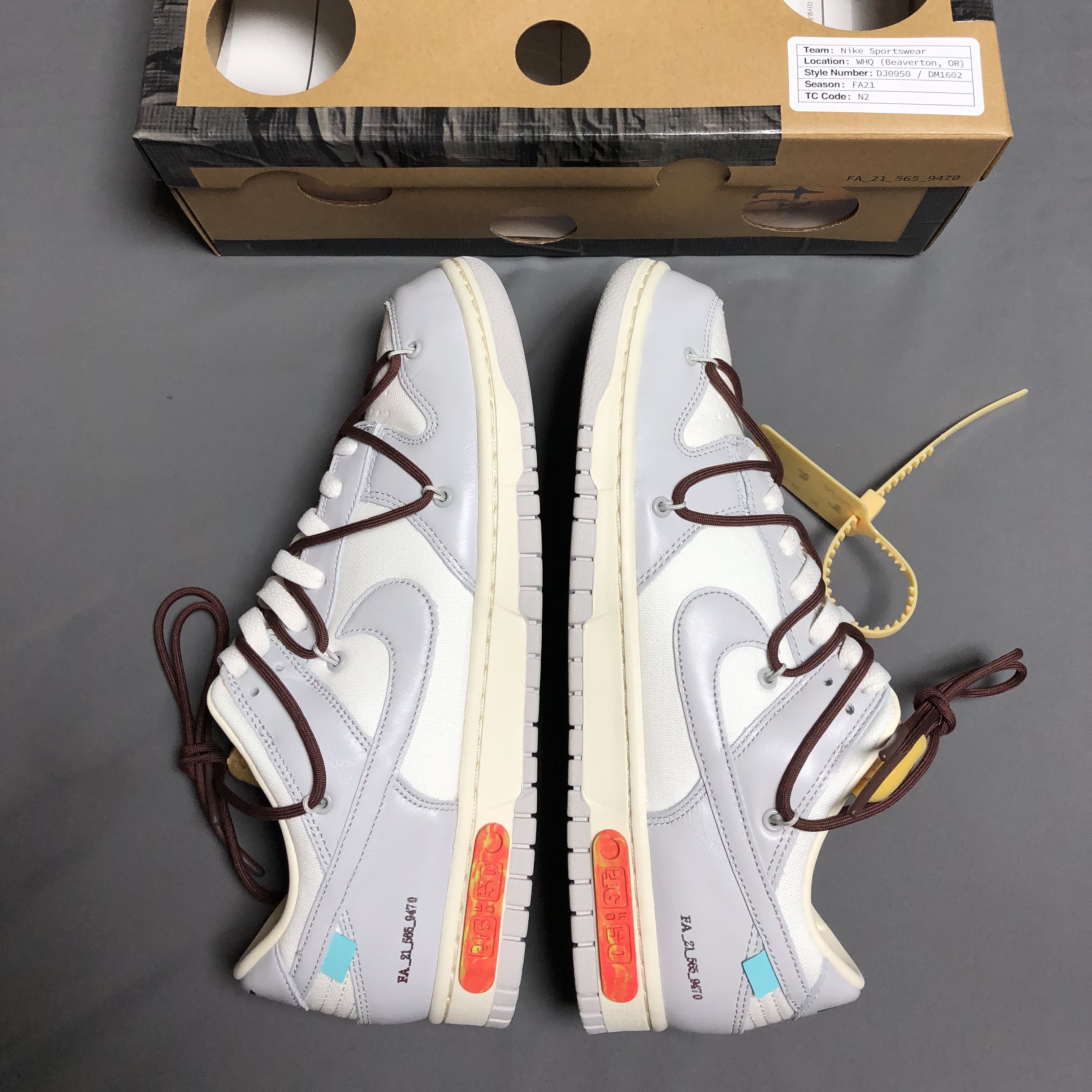 Nike x Off-White Dunk Low The 50 - Lot 46 착용 스타일 - 1