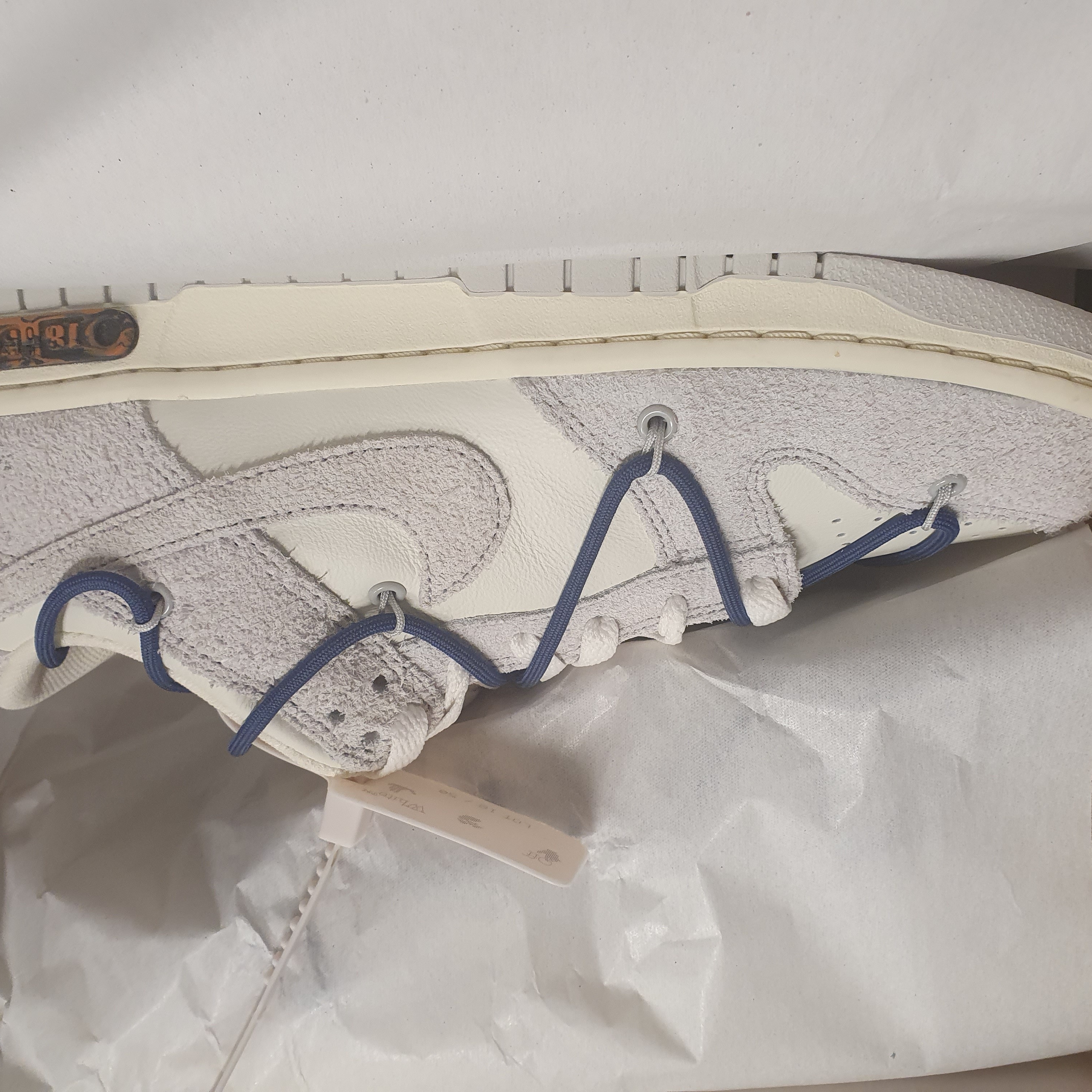 Nike x Off-White Dunk Low The 50 - Lot 18 착용 스타일 - 5