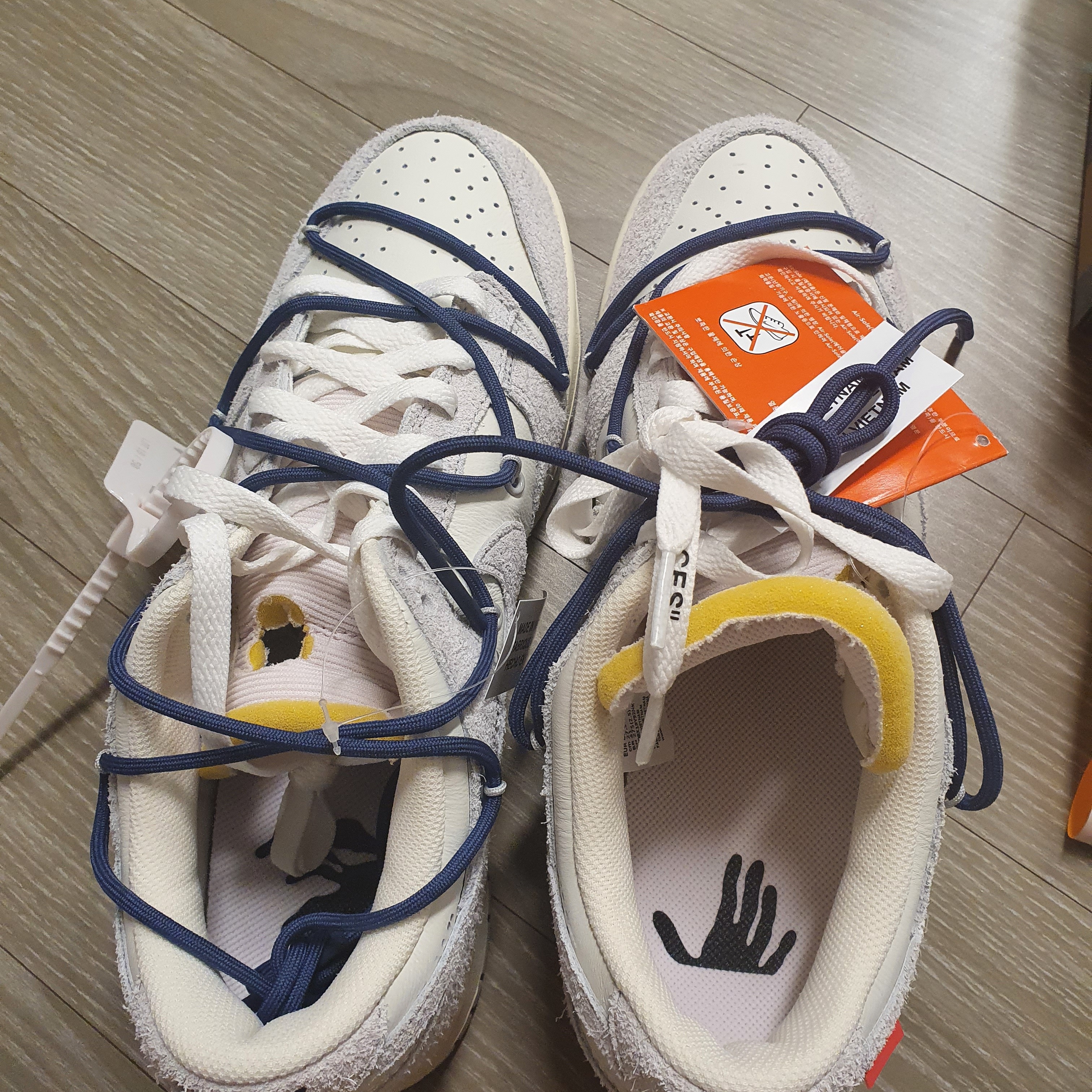 Nike x Off-White Dunk Low The 50 - Lot 18 착용 스타일 - 2