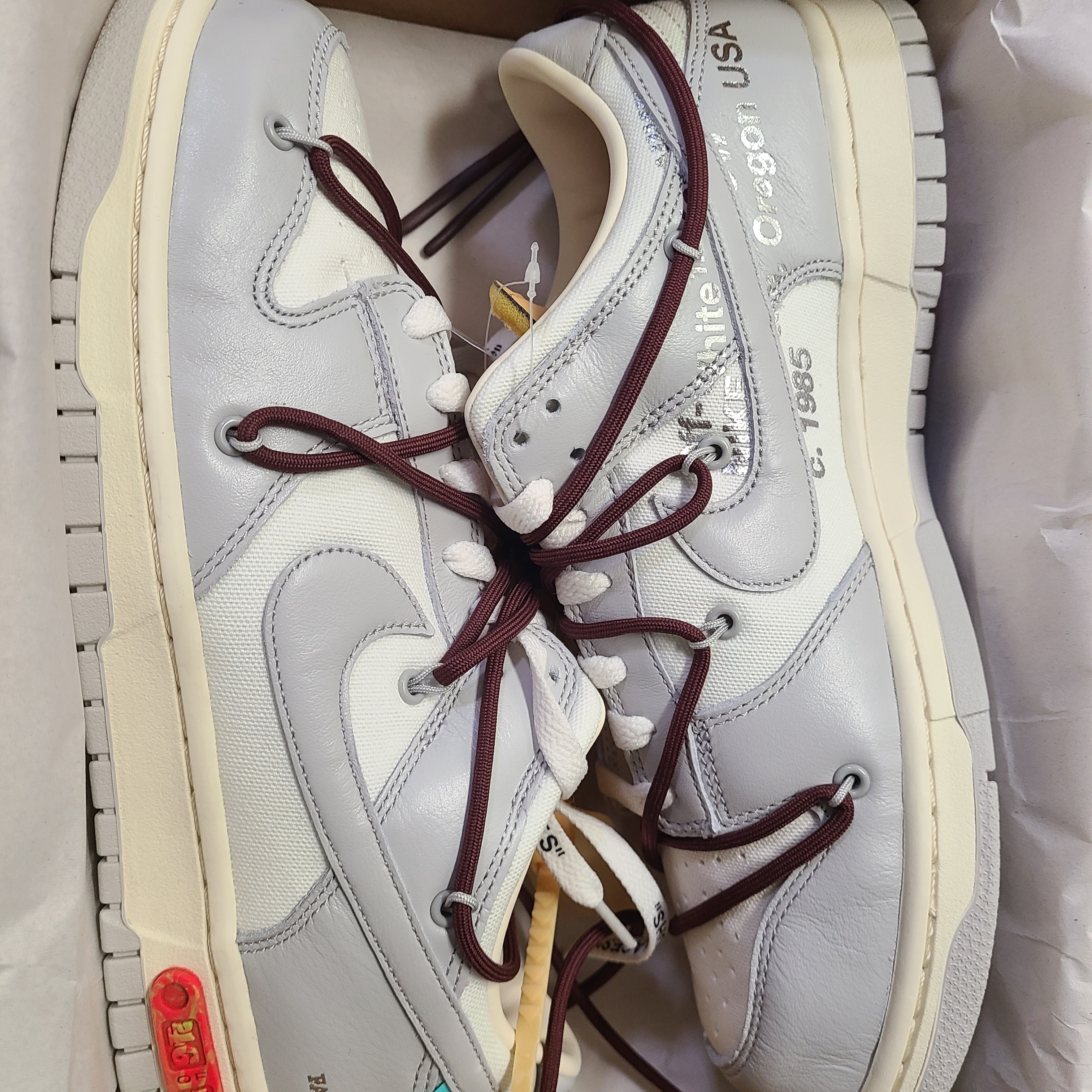 Nike x Off-White Dunk Low The 50 - Lot 46 착용 스타일 - 2