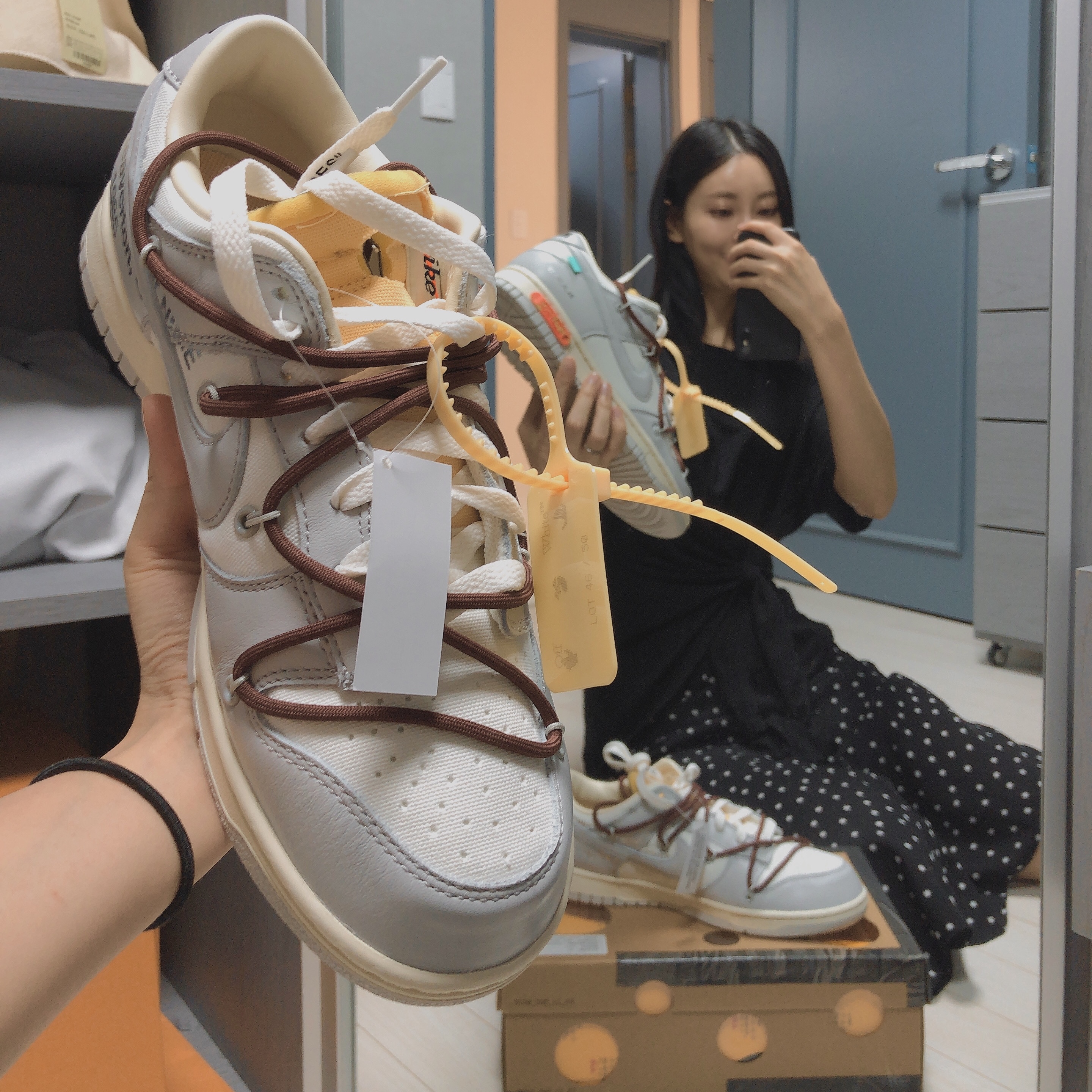 Nike x Off-White Dunk Low The 50 - Lot 46 착용 스타일