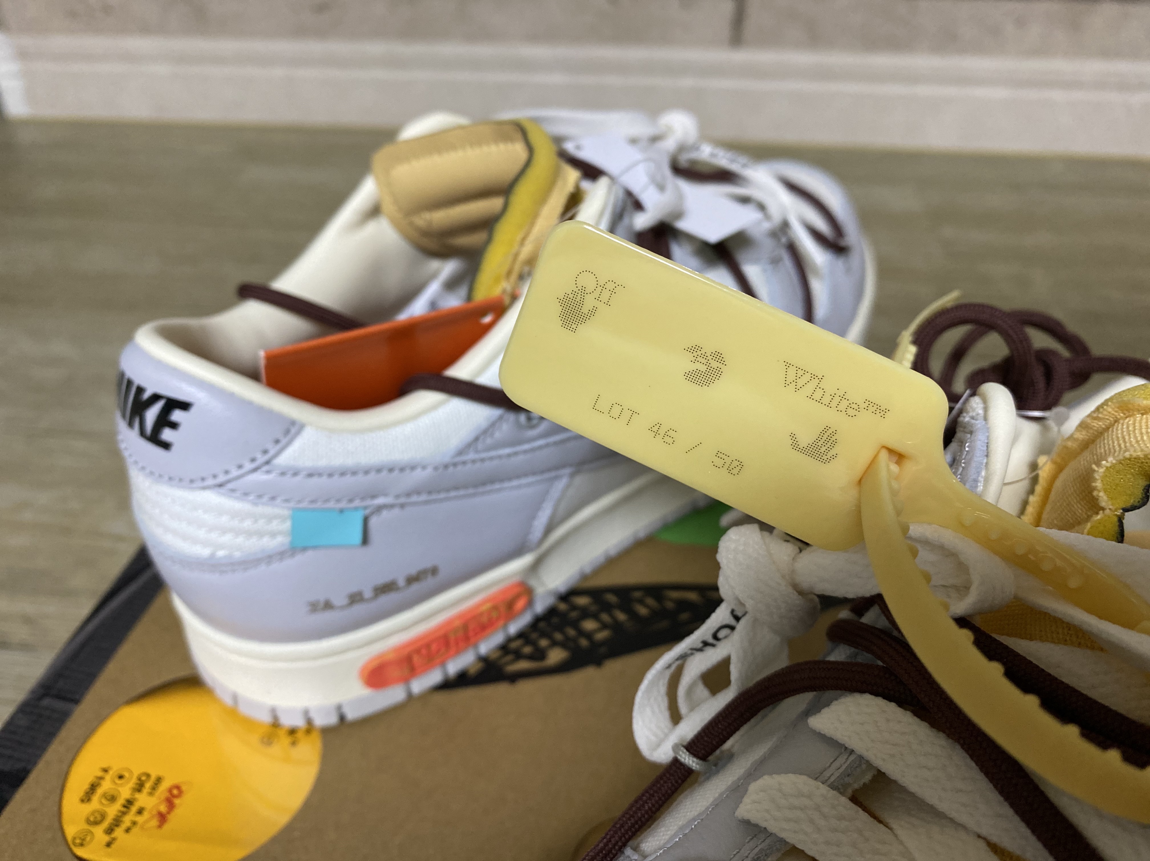 Nike x Off-White Dunk Low The 50 - Lot 46 착용 스타일 - 1