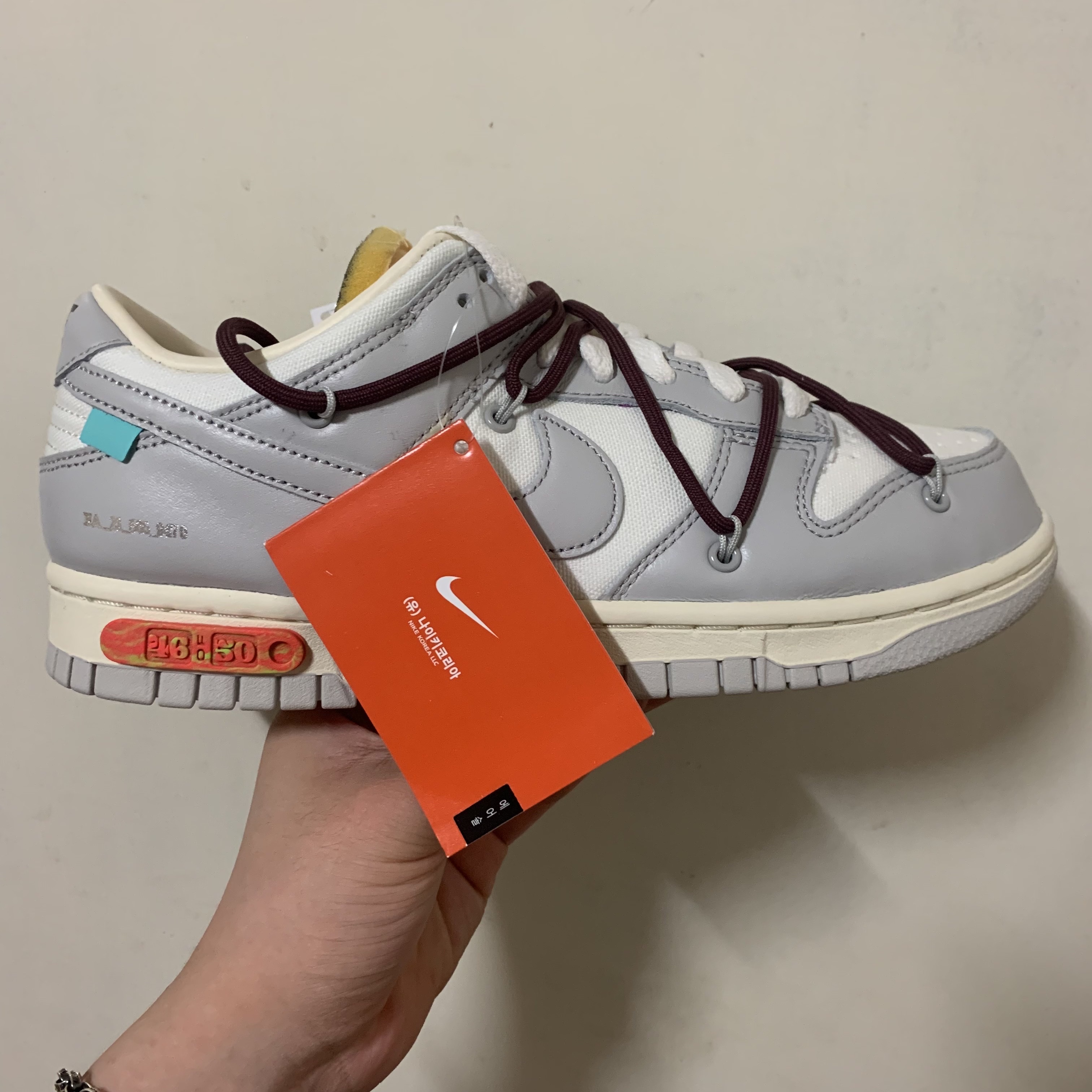 Nike x Off-White Dunk Low The 50 - Lot 46 착용 스타일 - 2