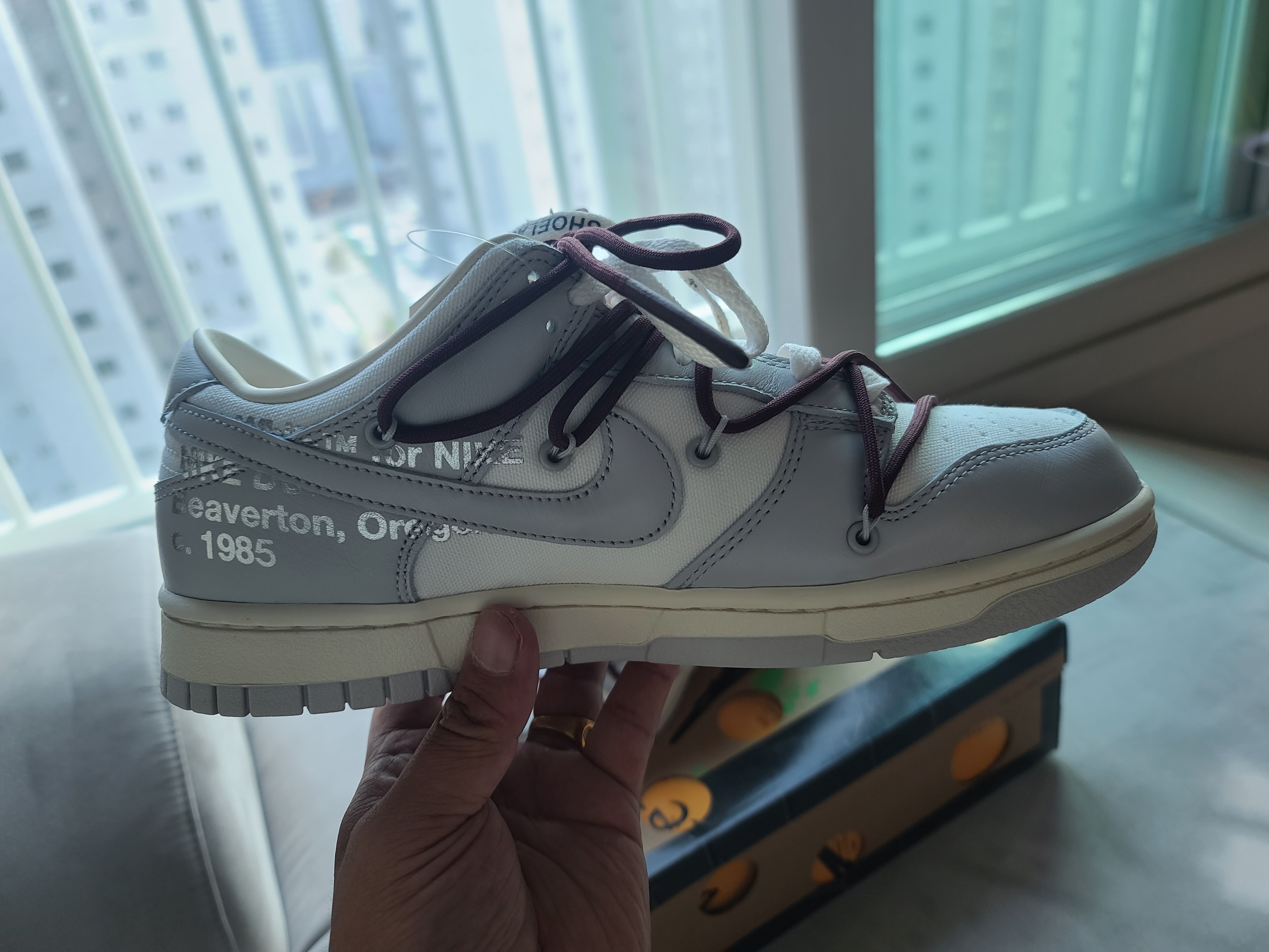 Nike x Off-White Dunk Low The 50 - Lot 46 착용 스타일 - 3