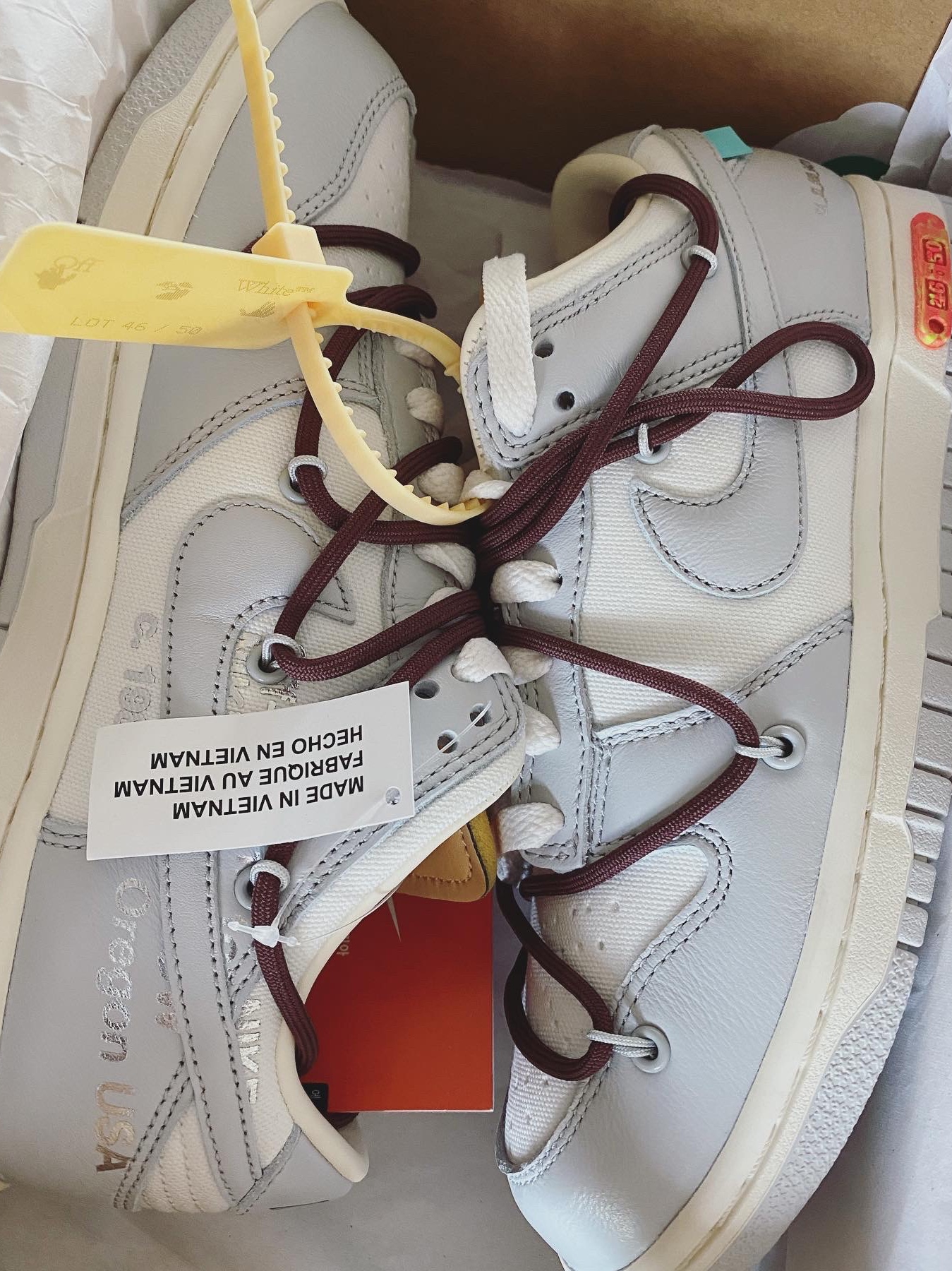 Nike x Off-White Dunk Low The 50 - Lot 46 착용 스타일 - 2