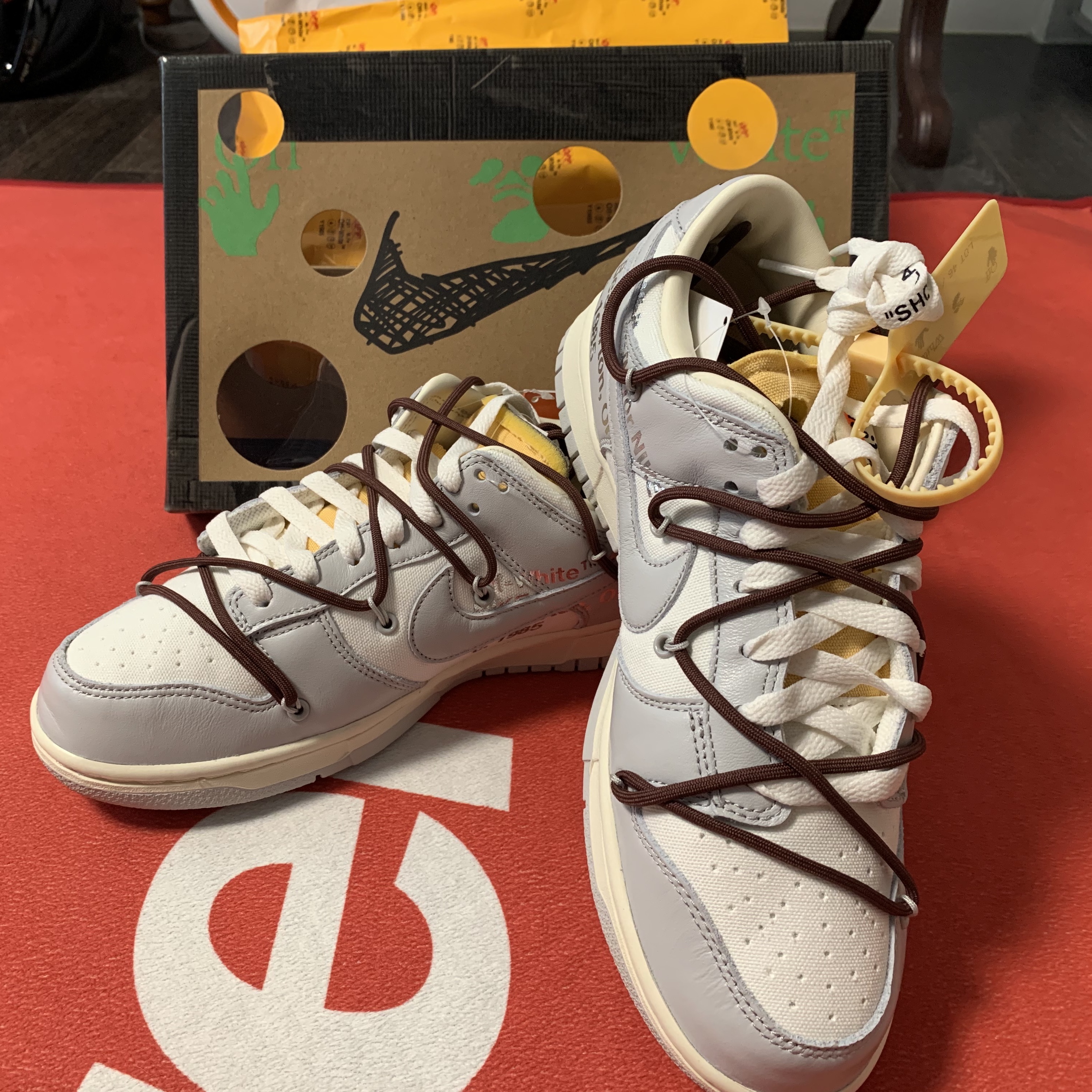 Nike x Off-White Dunk Low The 50 - Lot 46 착용 스타일