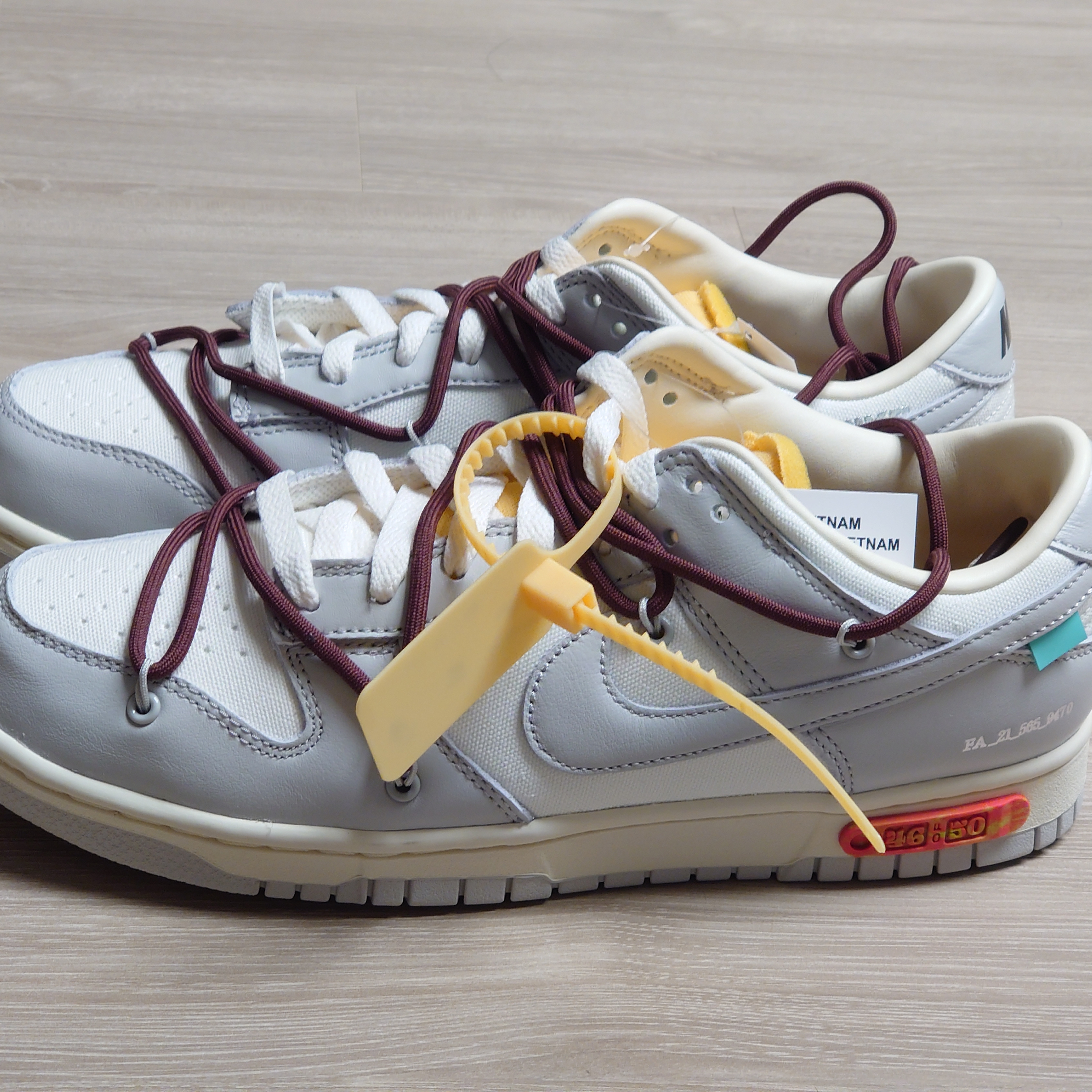 Nike x Off-White Dunk Low The 50 - Lot 46 착용 스타일 - 2