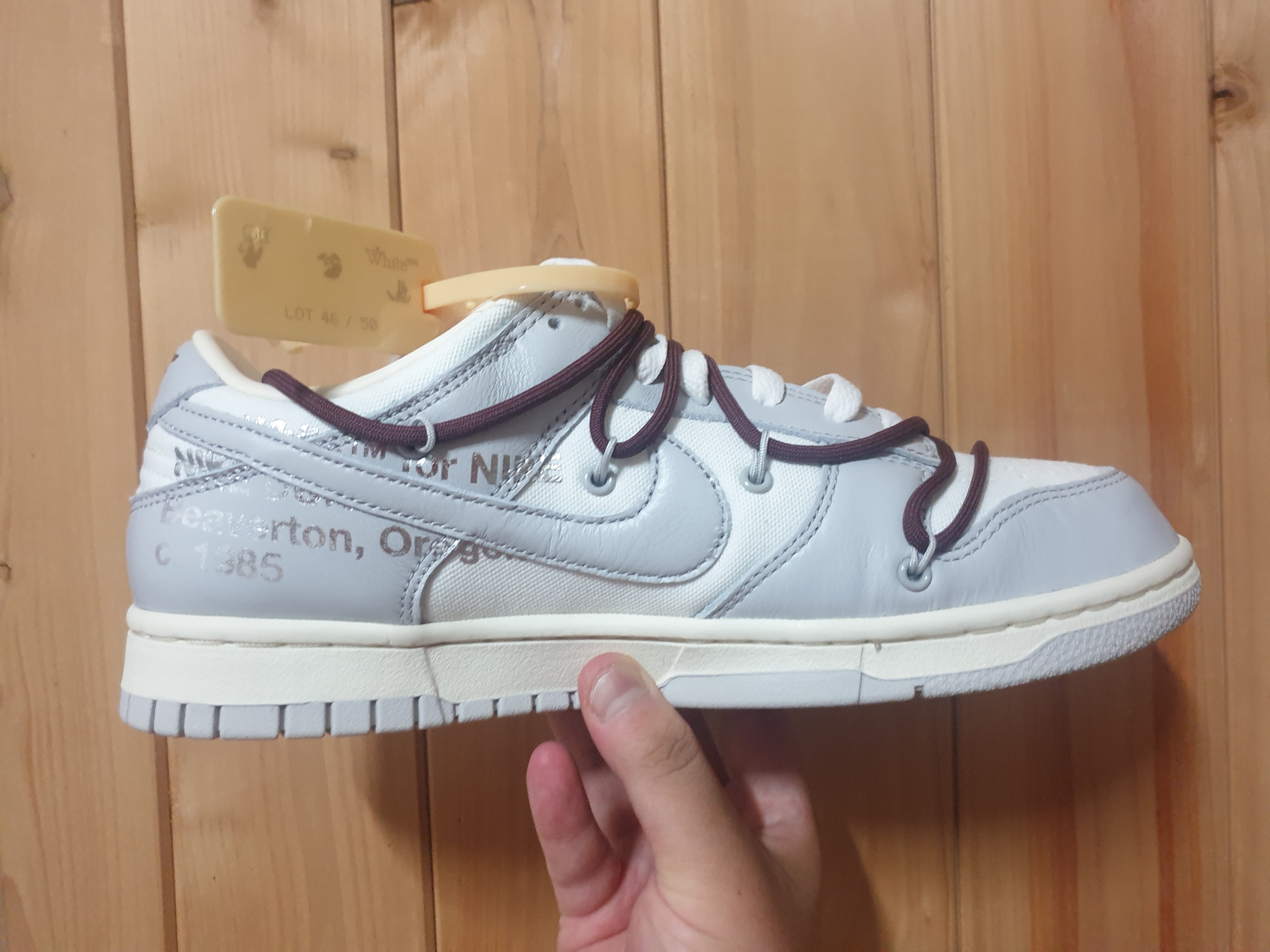Nike x Off-White Dunk Low The 50 - Lot 46 착용 스타일 - 2