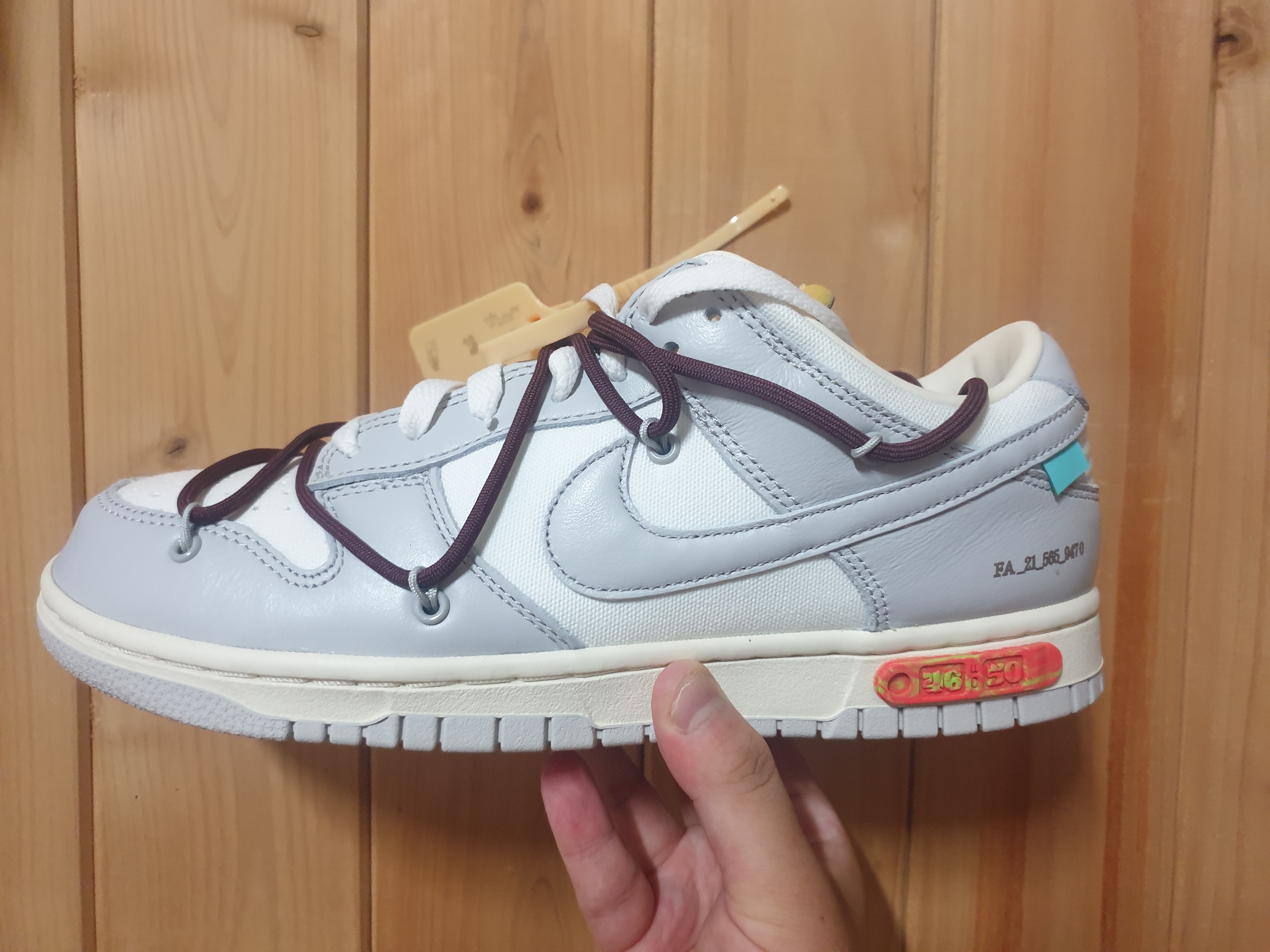 Nike x Off-White Dunk Low The 50 - Lot 46 착용 스타일 - 1