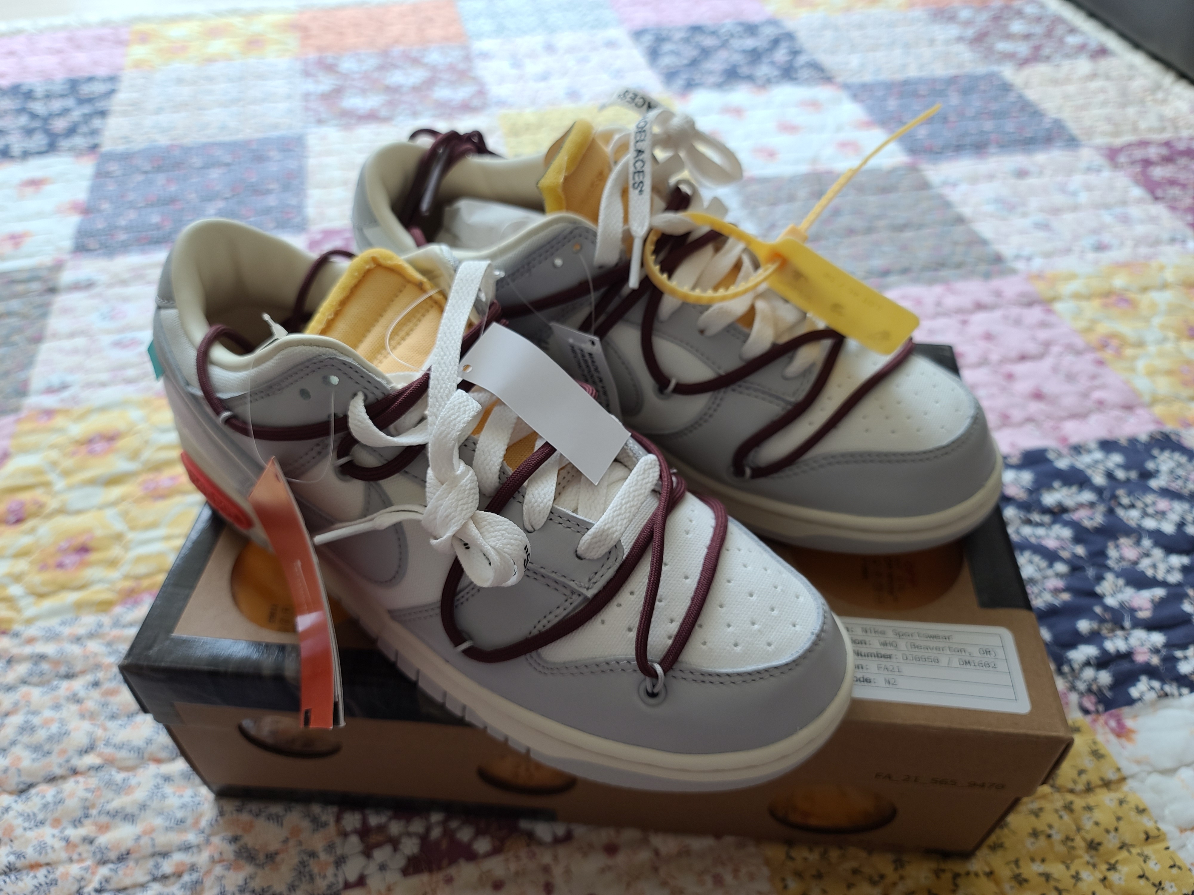 Nike x Off-White Dunk Low The 50 - Lot 46 착용 스타일 - 5