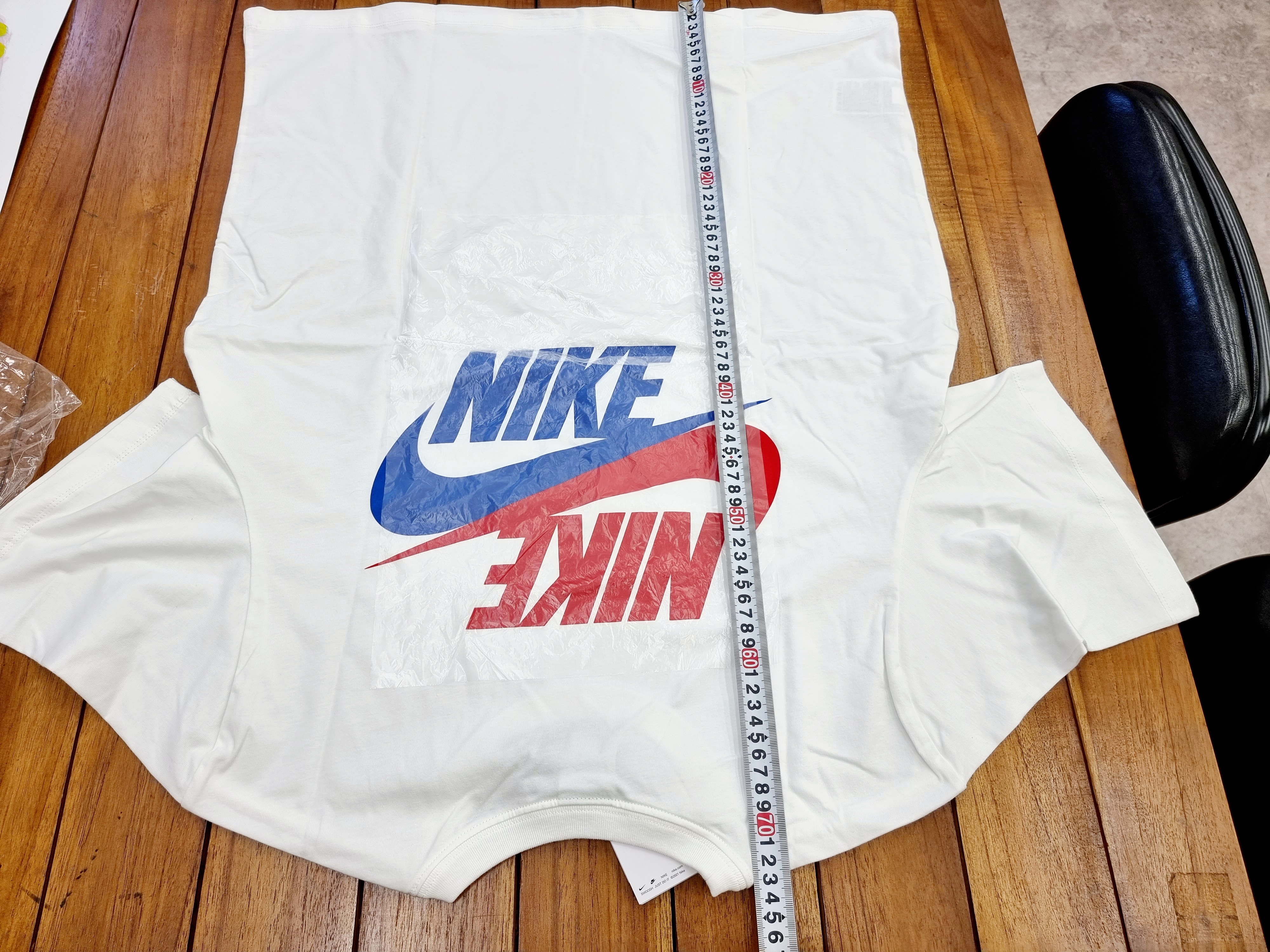 Nike Hangul T-Shirt White 착용 스타일 - 1