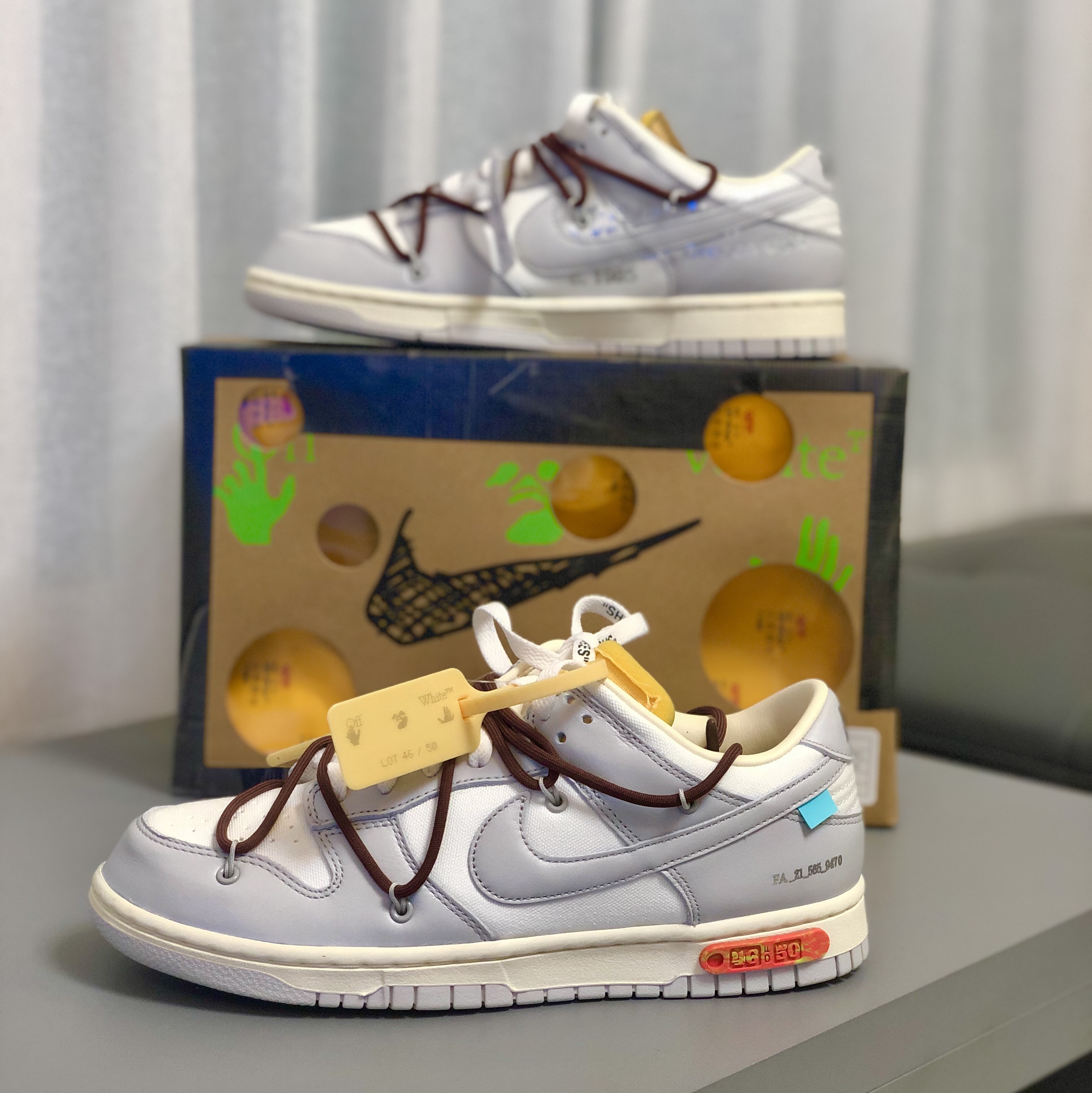 Nike x Off-White Dunk Low The 50 - Lot 46 착용 스타일