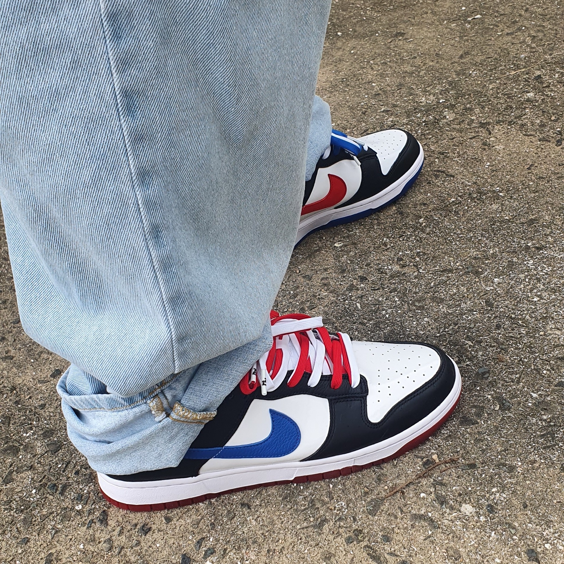 Nike Dunk Low SE Seoul, Nike x Ambush Dunk High Deep Royal Blue 착용 스타일 - 1