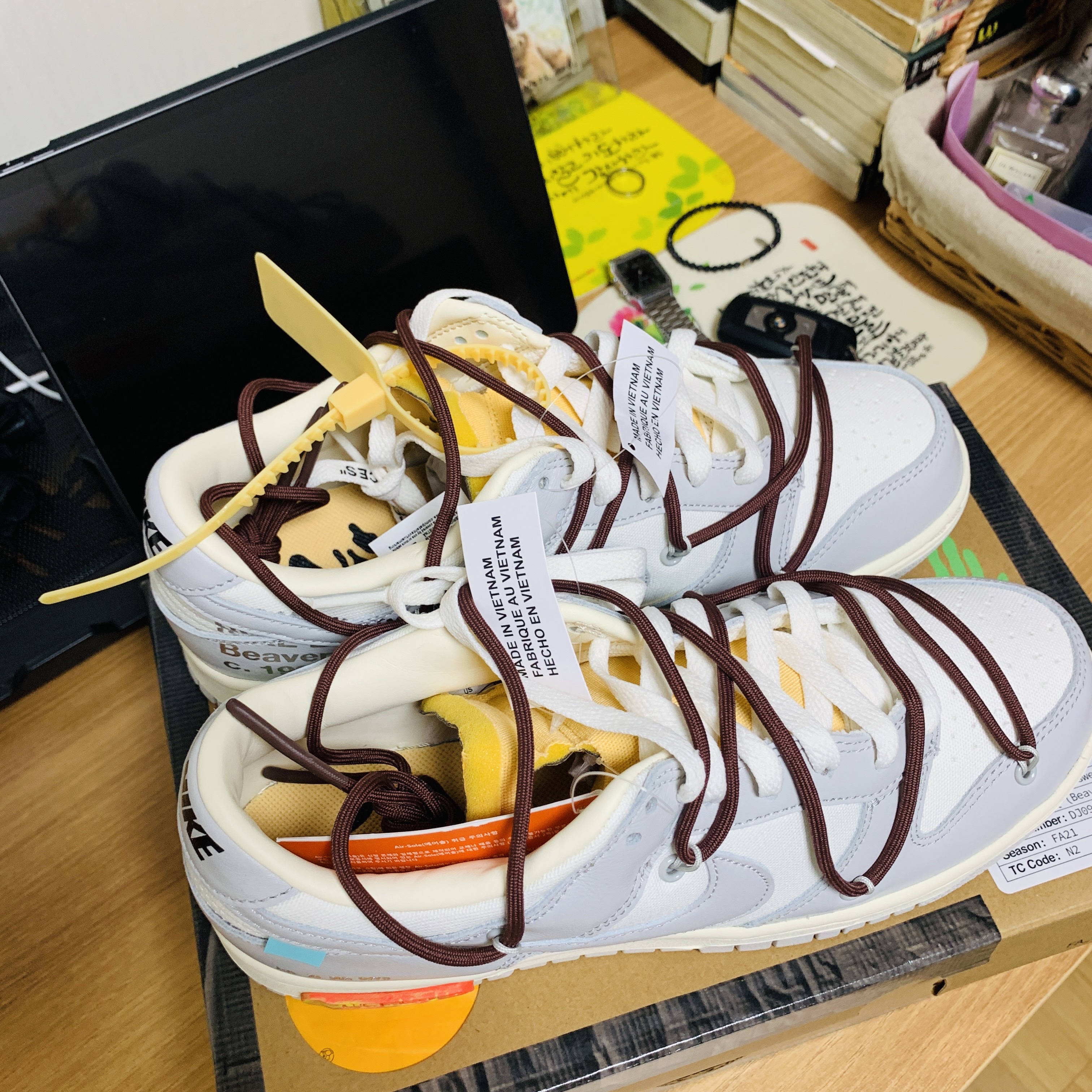 Nike x Off-White Dunk Low The 50 - Lot 46 착용 스타일 - 3