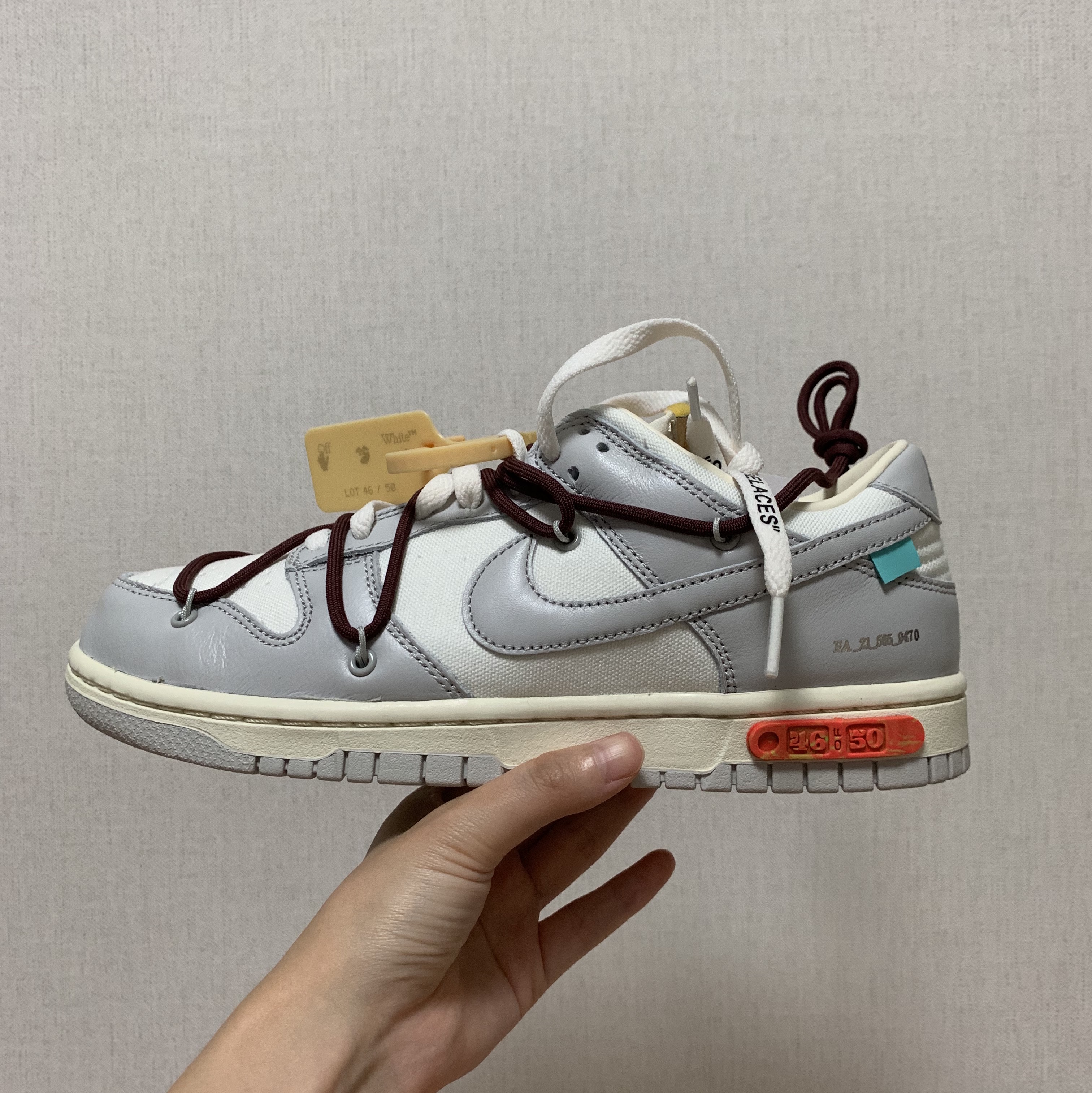 Nike x Off-White Dunk Low The 50 - Lot 46 착용 스타일 - 1