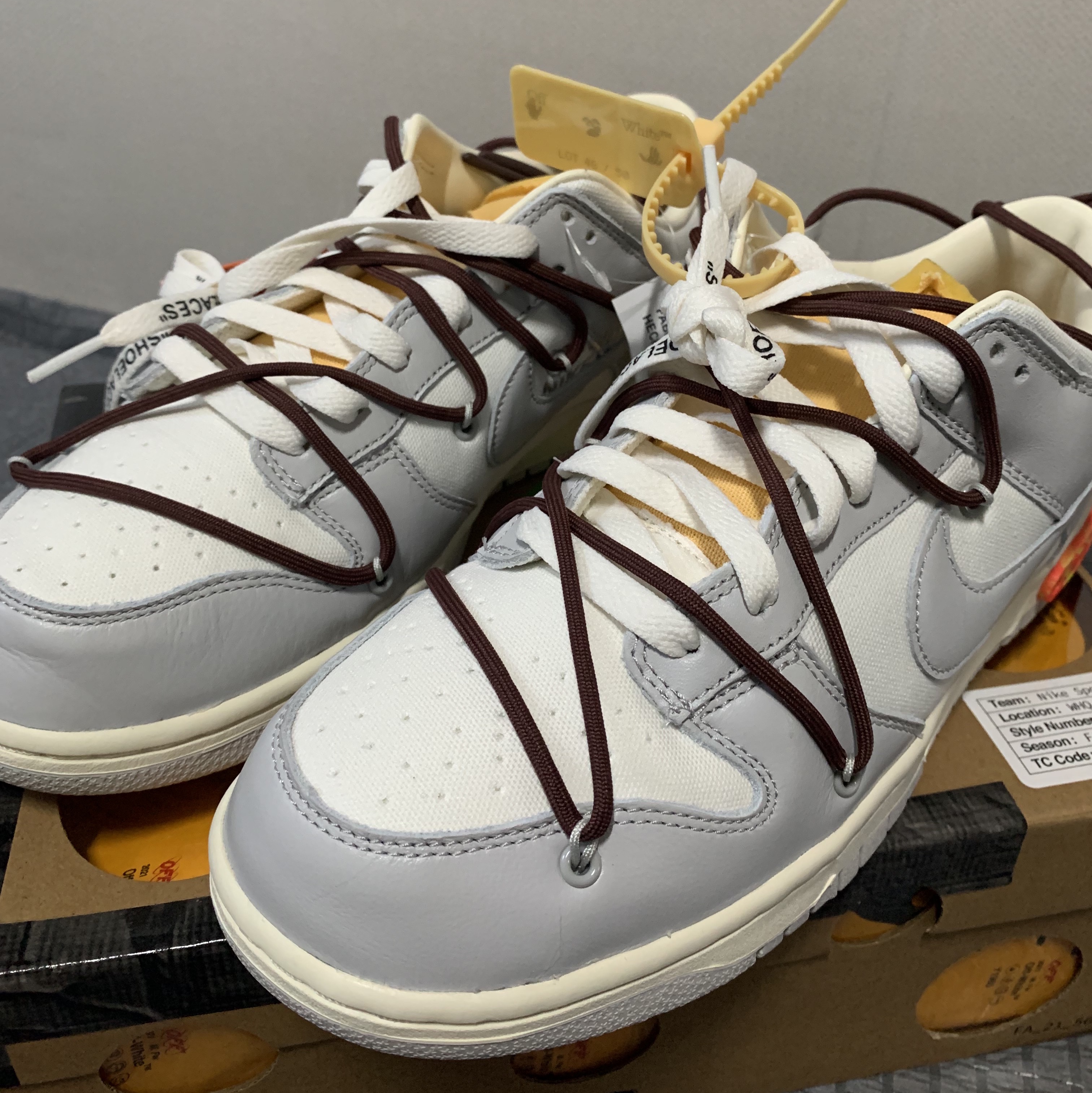 Nike x Off-White Dunk Low The 50 - Lot 46 착용 스타일 - 2