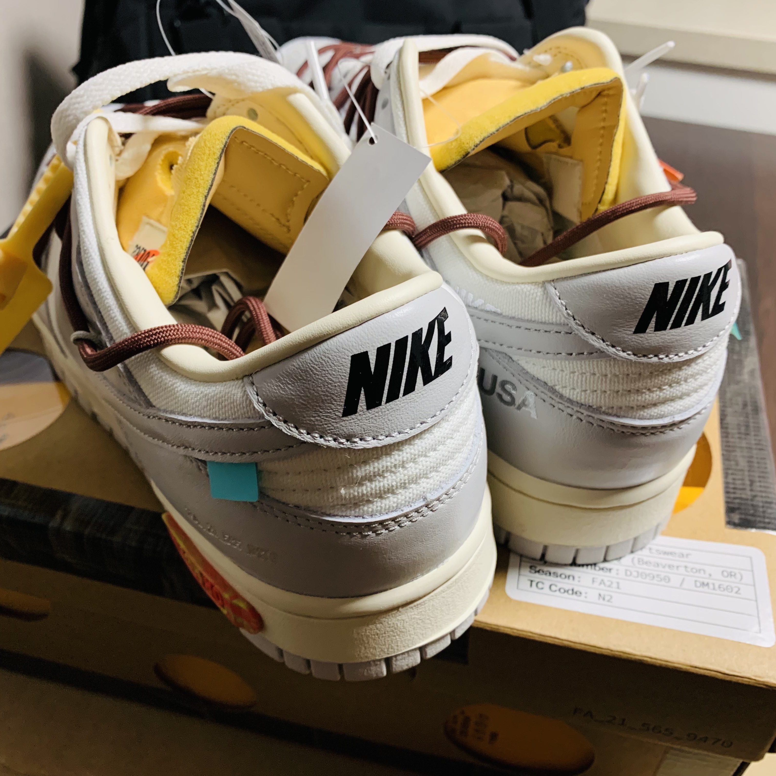 Nike x Off-White Dunk Low The 50 - Lot 46 착용 스타일 - 3