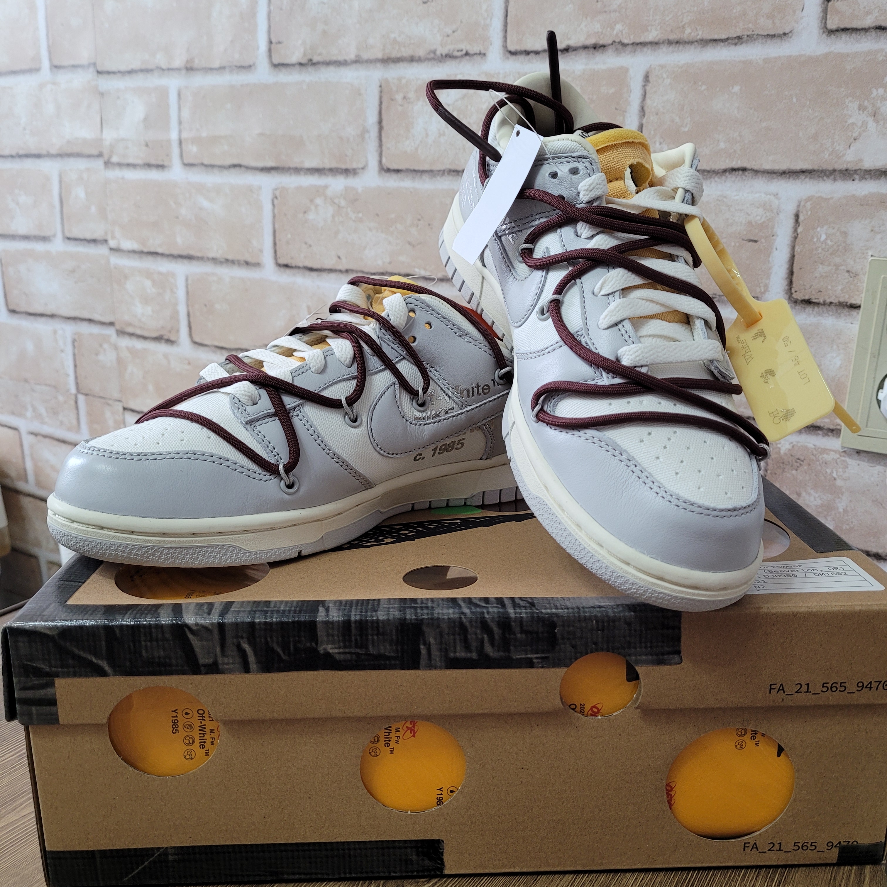 Nike x Off-White Dunk Low The 50 - Lot 46 착용 스타일 - 2