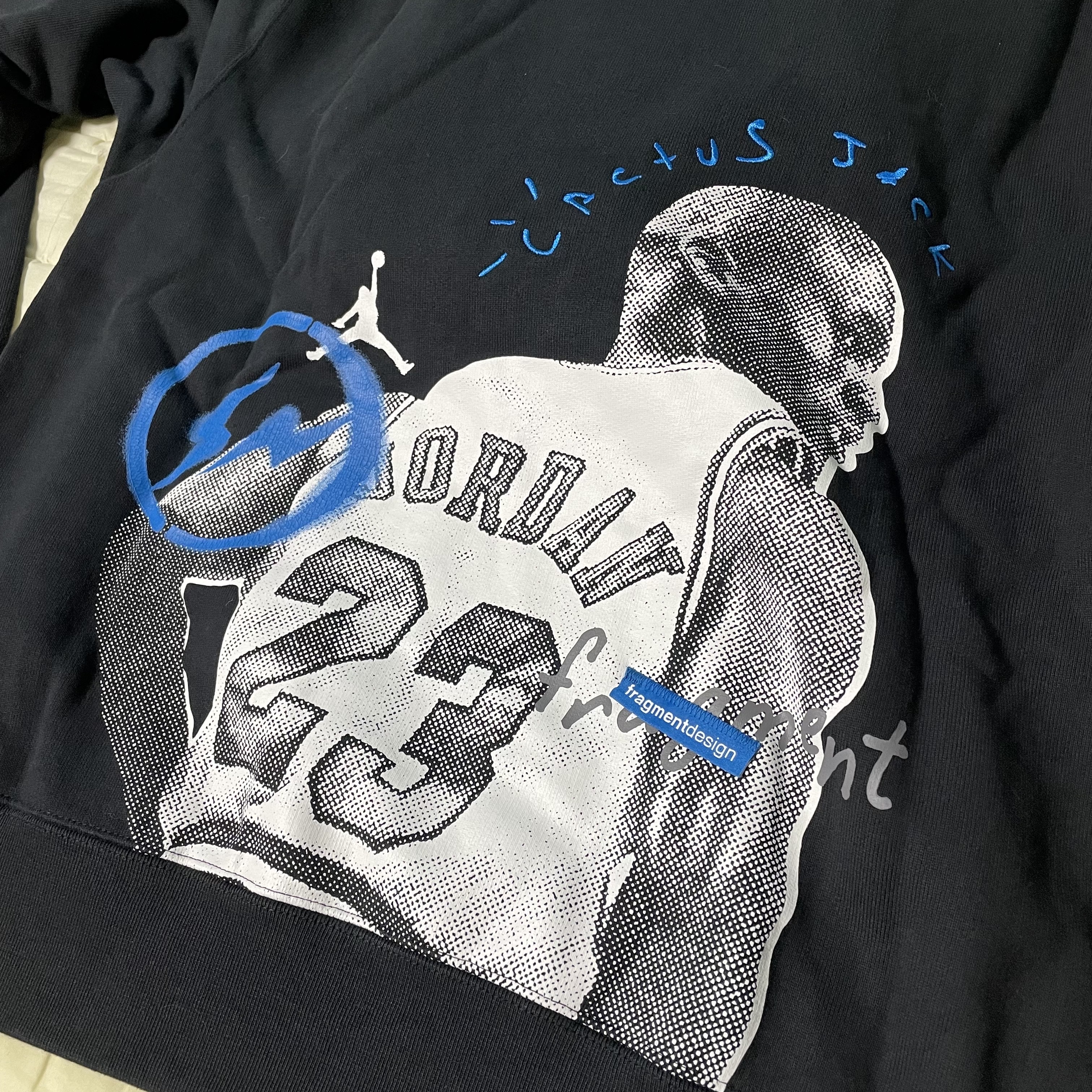 Jordan x Travis Scott x Fragment Hoodie Black (DJ0615-010) 착용 스타일 - 1