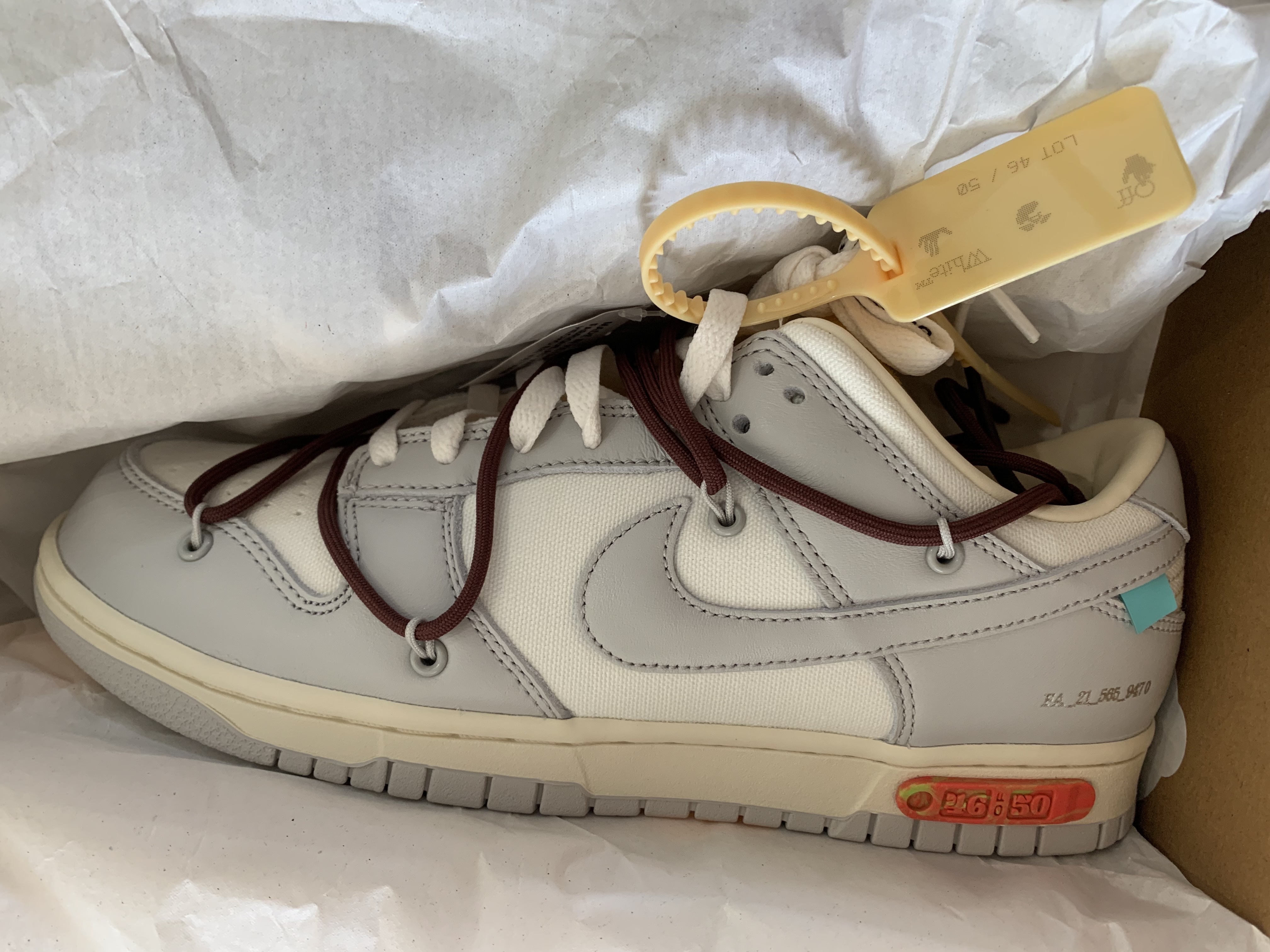 Nike x Off-White Dunk Low The 50 - Lot 46 착용 스타일