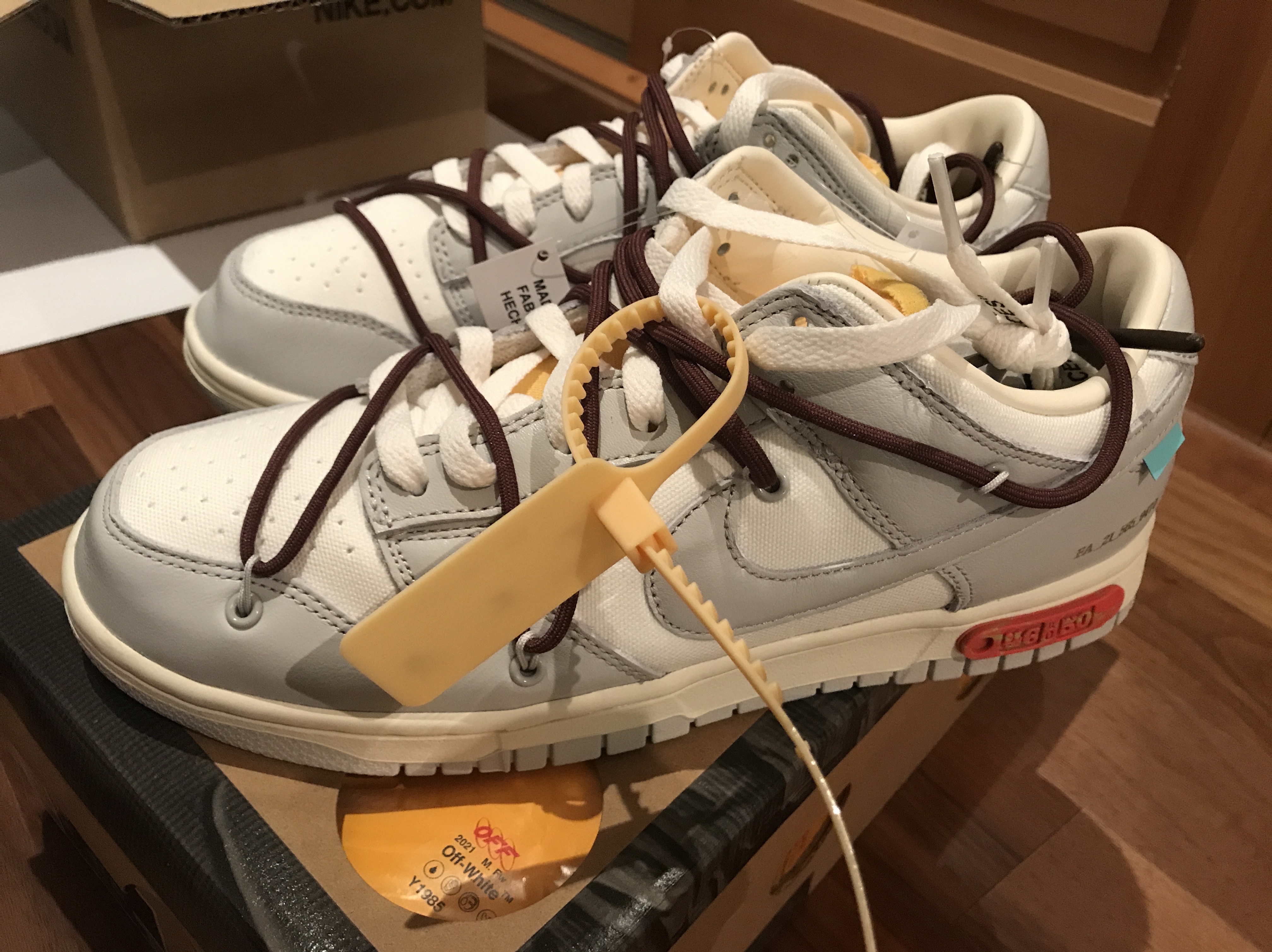Nike x Off-White Dunk Low The 50 - Lot 46 착용 스타일 - 1