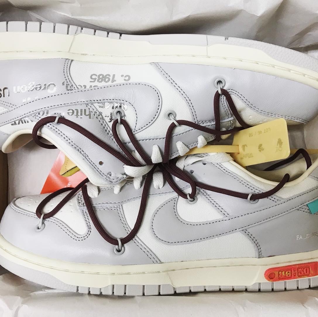 Nike x Off-White Dunk Low The 50 - Lot 46 착용 스타일 - 3