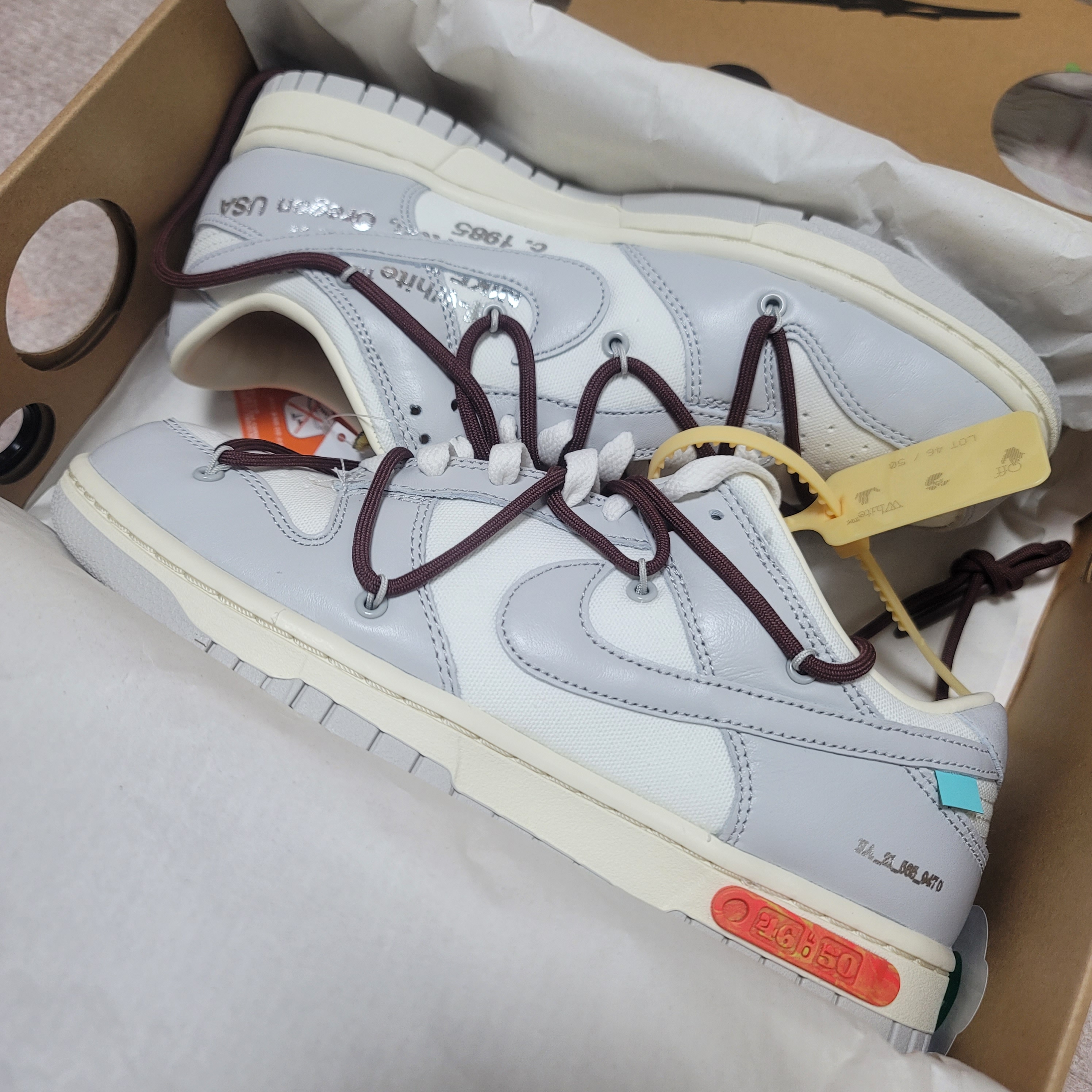 Nike x Off-White Dunk Low The 50 - Lot 46 착용 스타일 - 4