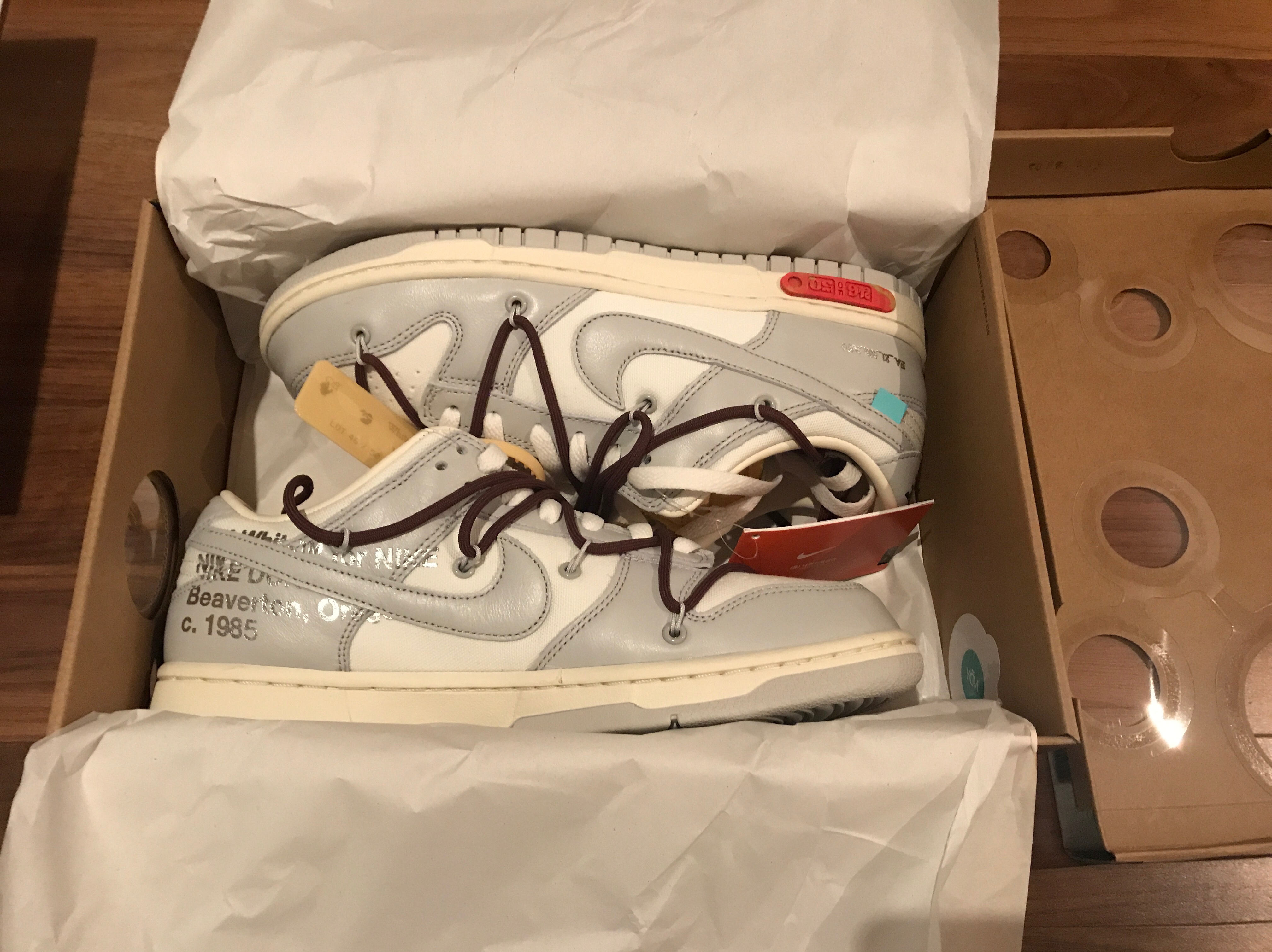 Nike x Off-White Dunk Low The 50 - Lot 46 착용 스타일 - 2