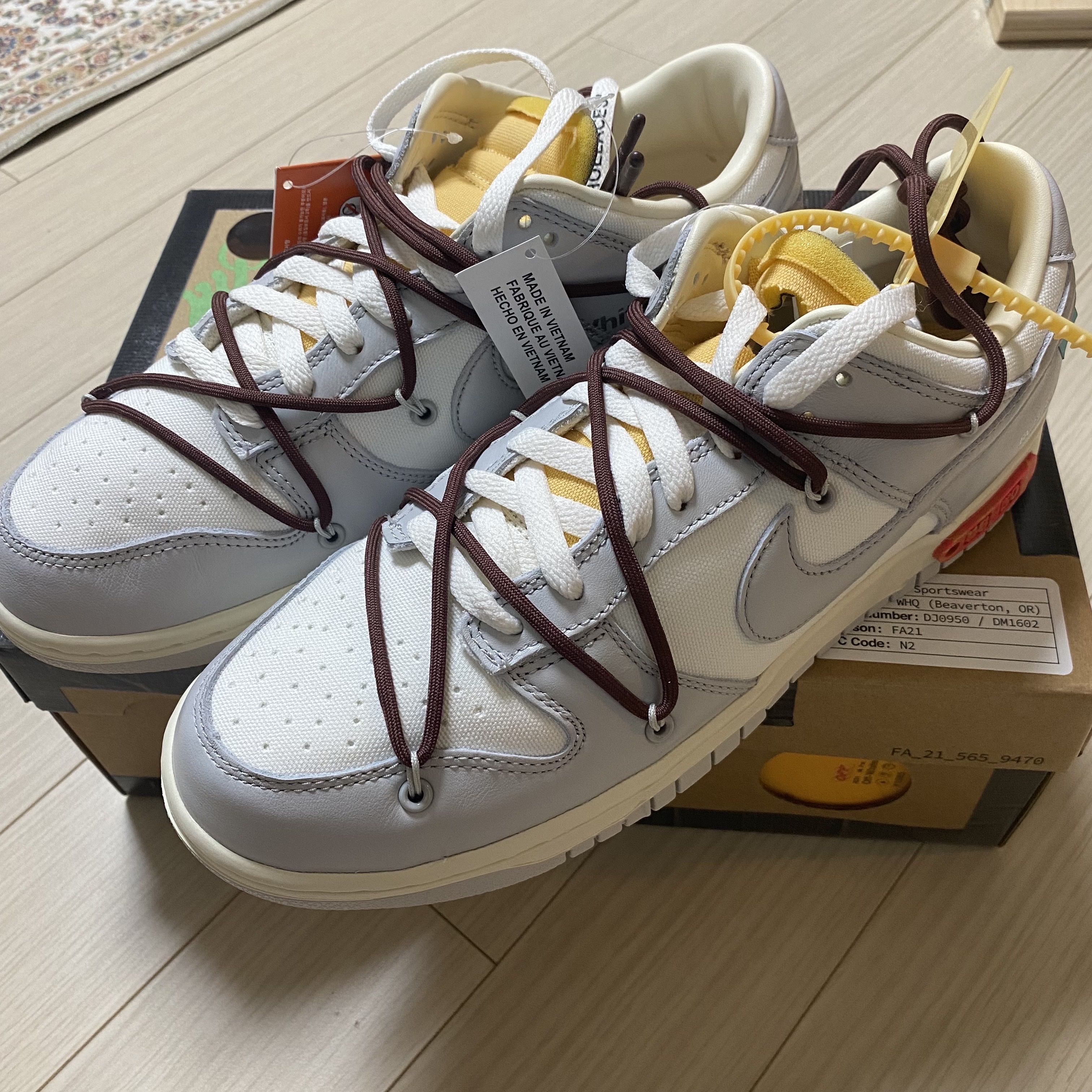 Nike x Off-White Dunk Low The 50 - Lot 46 착용 스타일