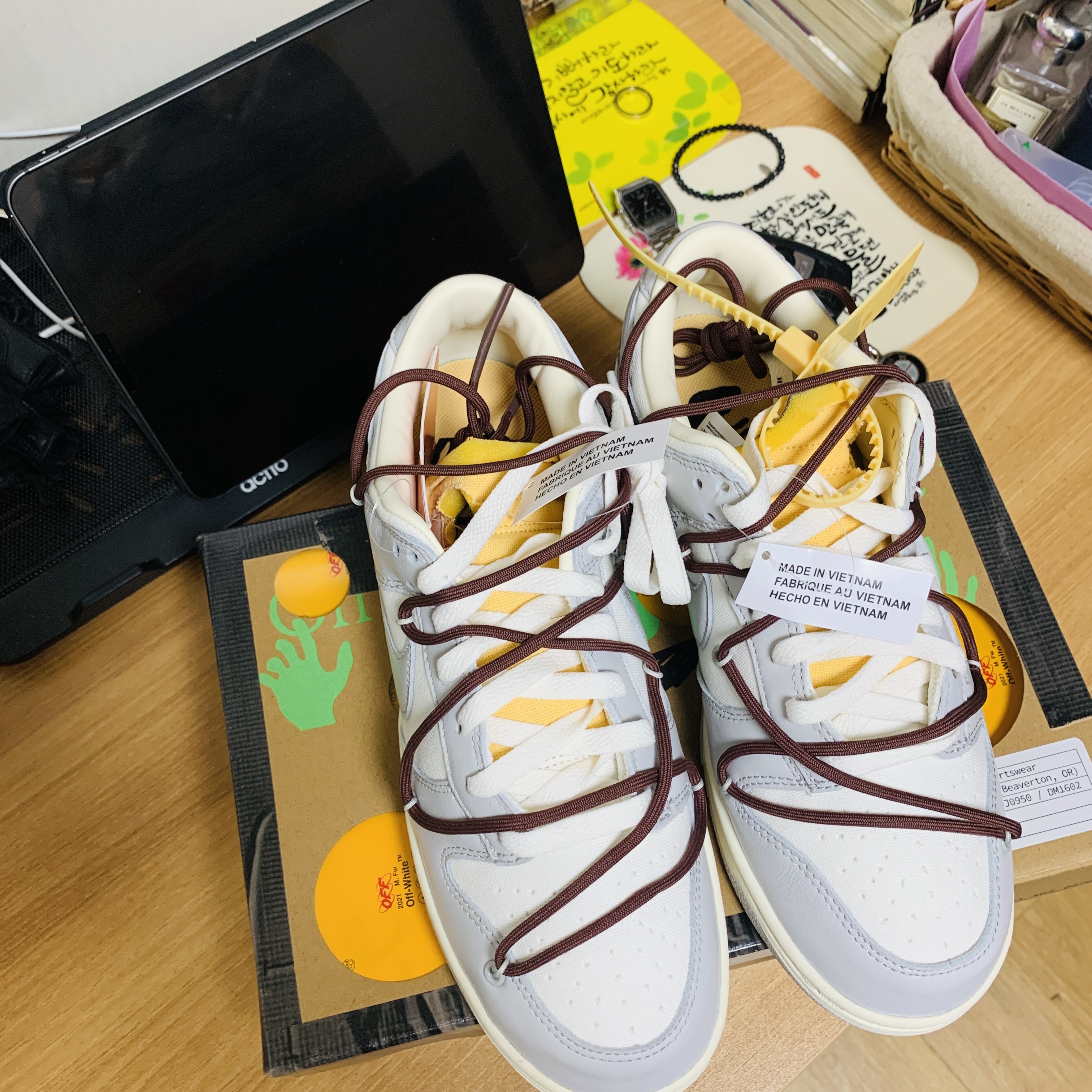Nike x Off-White Dunk Low The 50 - Lot 46 착용 스타일 - 2