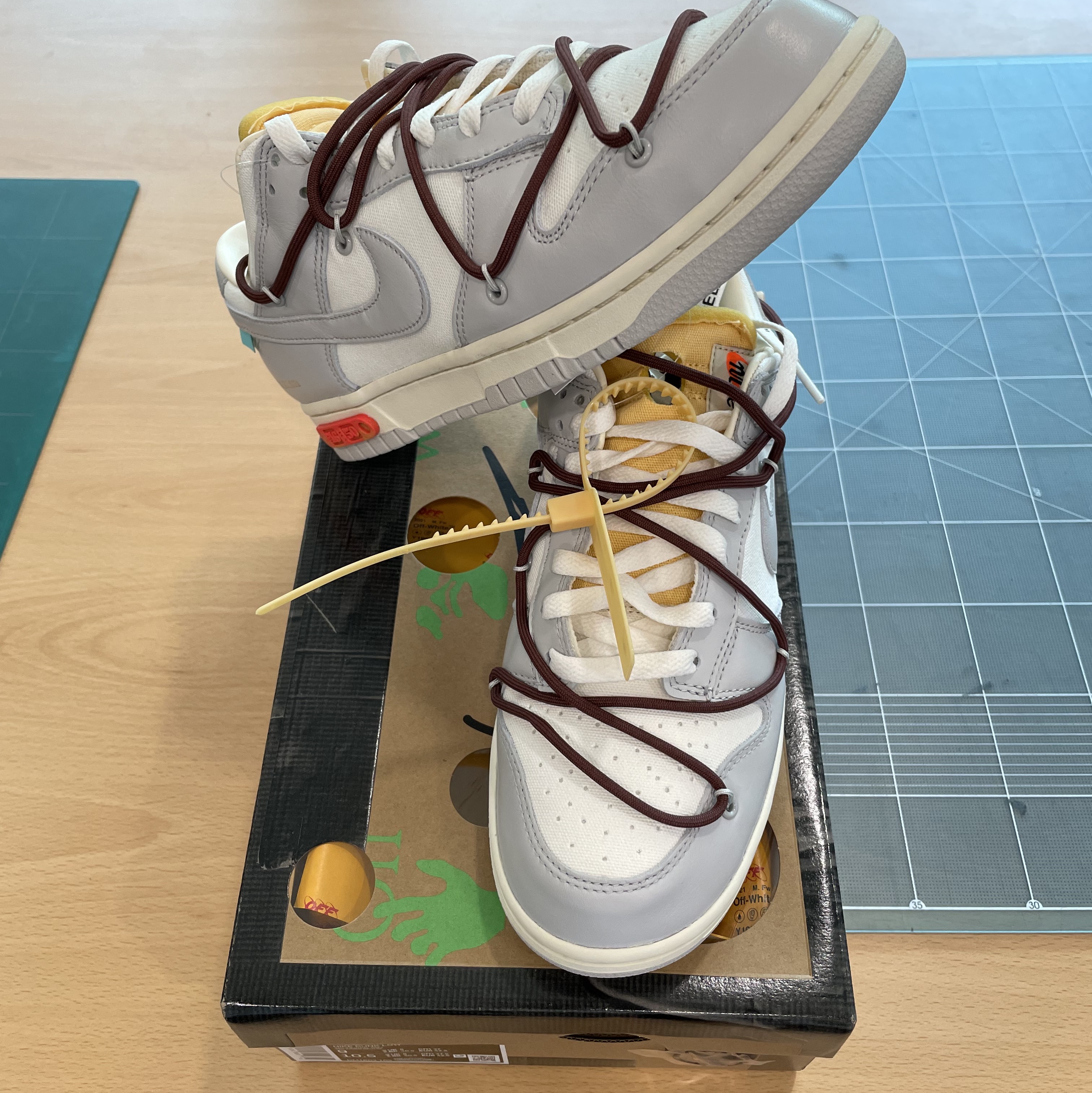 Nike x Off-White Dunk Low The 50 - Lot 46 착용 스타일 - 2