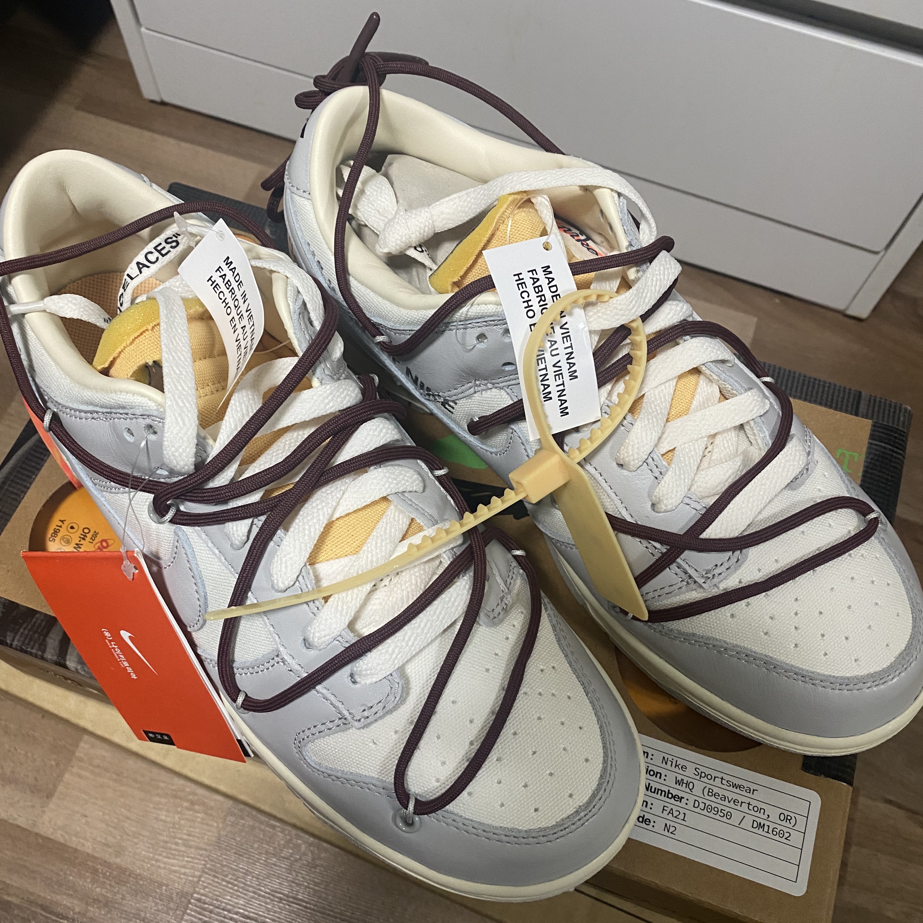 Nike x Off-White Dunk Low The 50 - Lot 46 착용 스타일