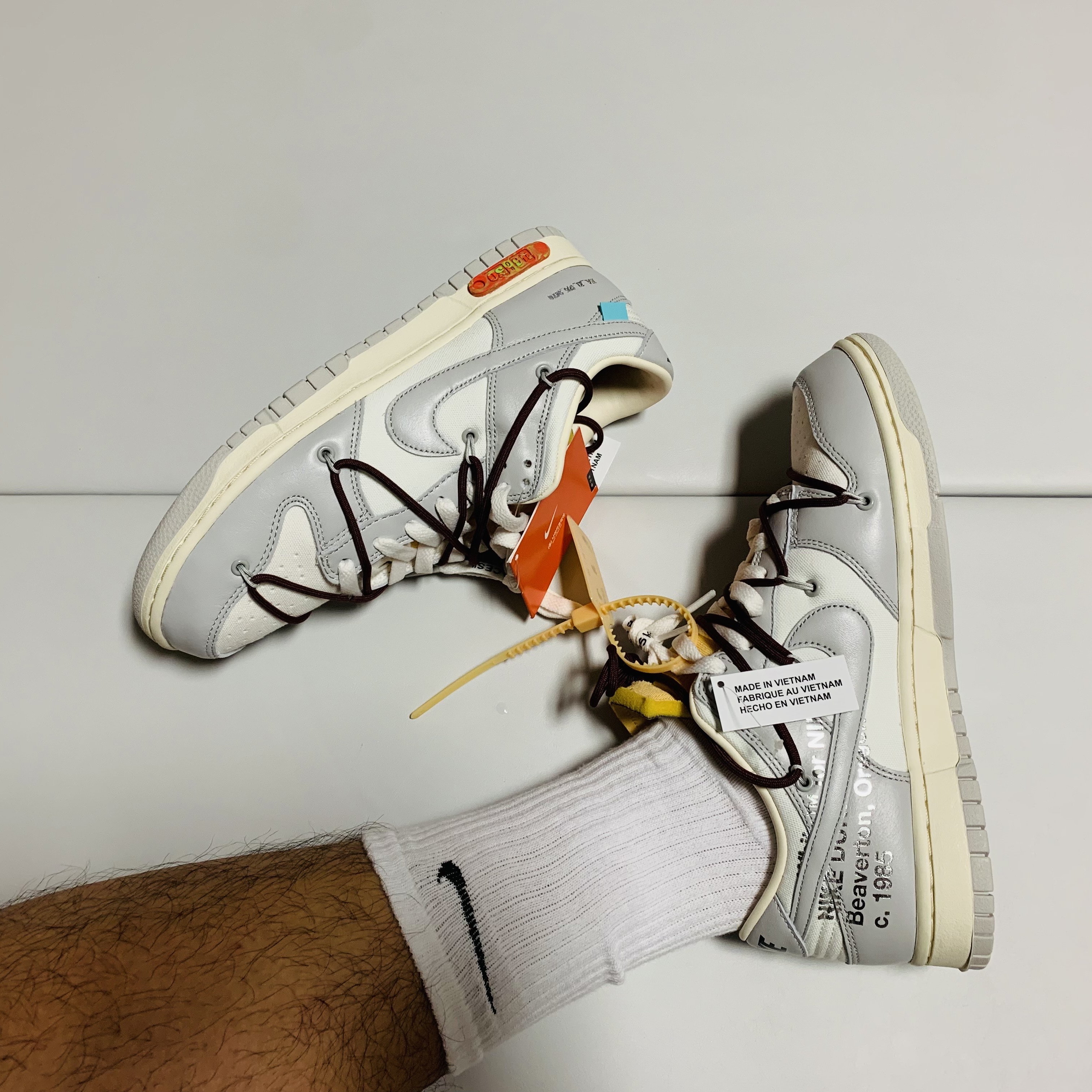 Nike x Off-White Dunk Low The 50 - Lot 46 착용 스타일 - 1