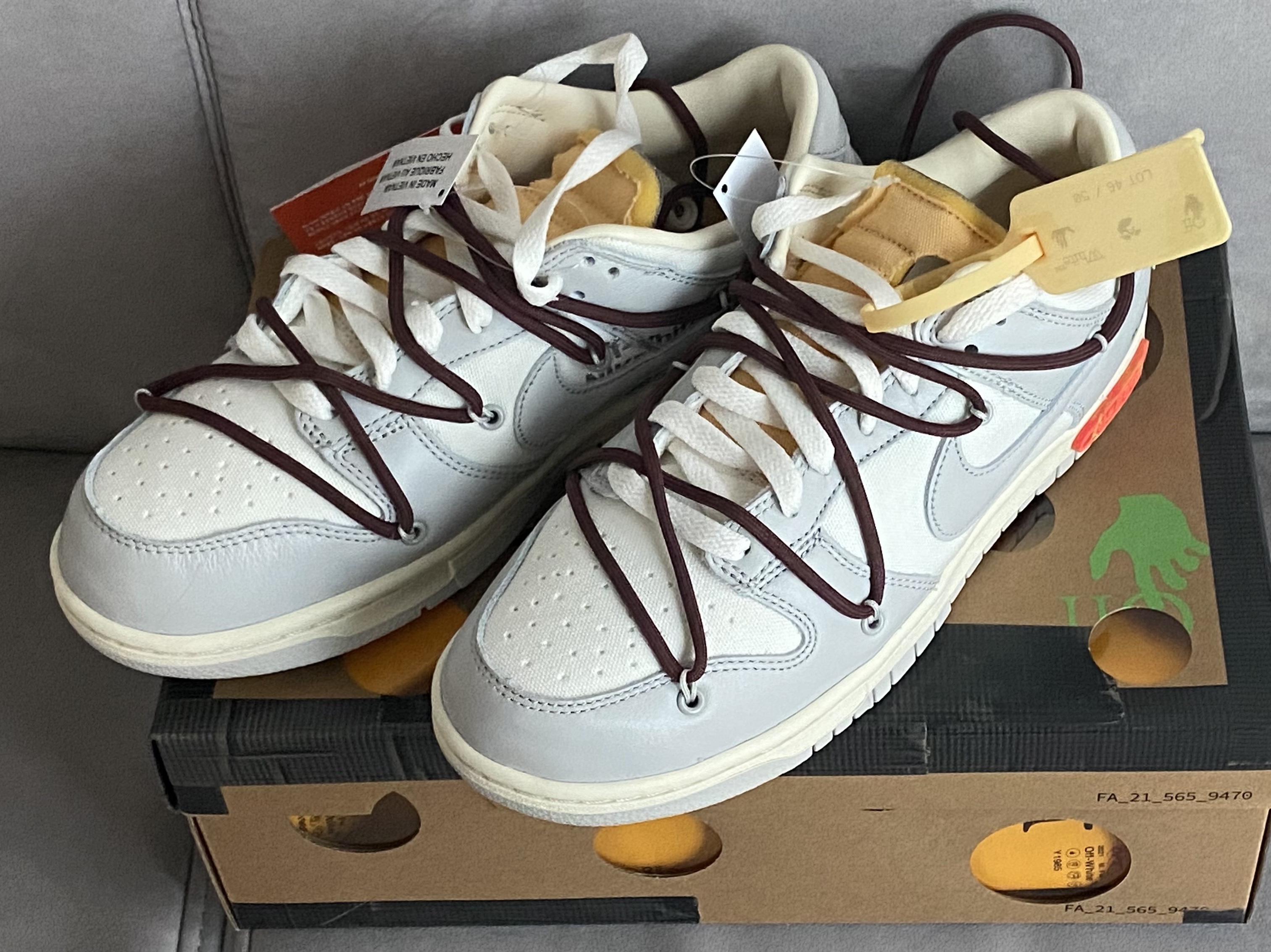 Nike x Off-White Dunk Low The 50 - Lot 46 착용 스타일 - 1